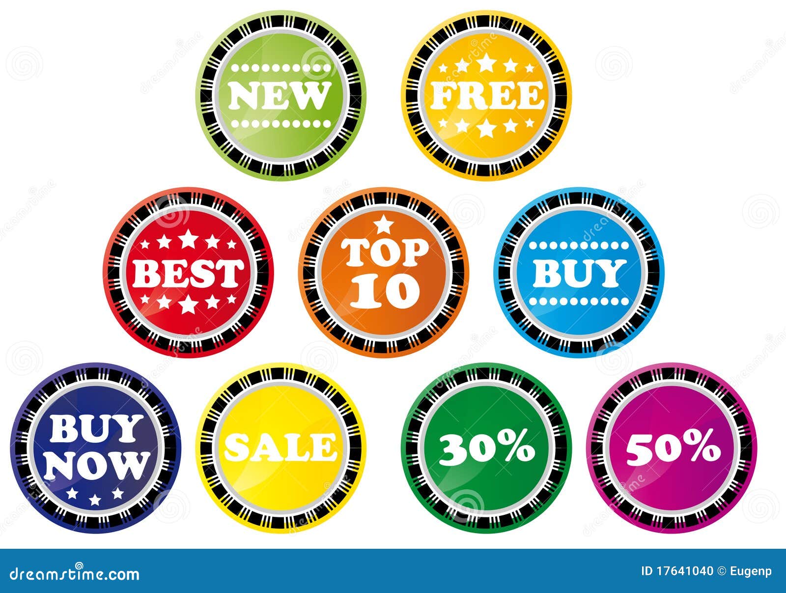 Set of shopping tags stock vector. Illustration of business 17641040