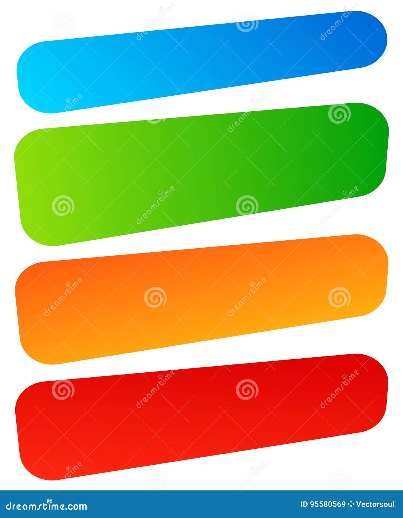 Set of Simple Banner, Button Shapes. Colorful Banners, Buttons Stock ...