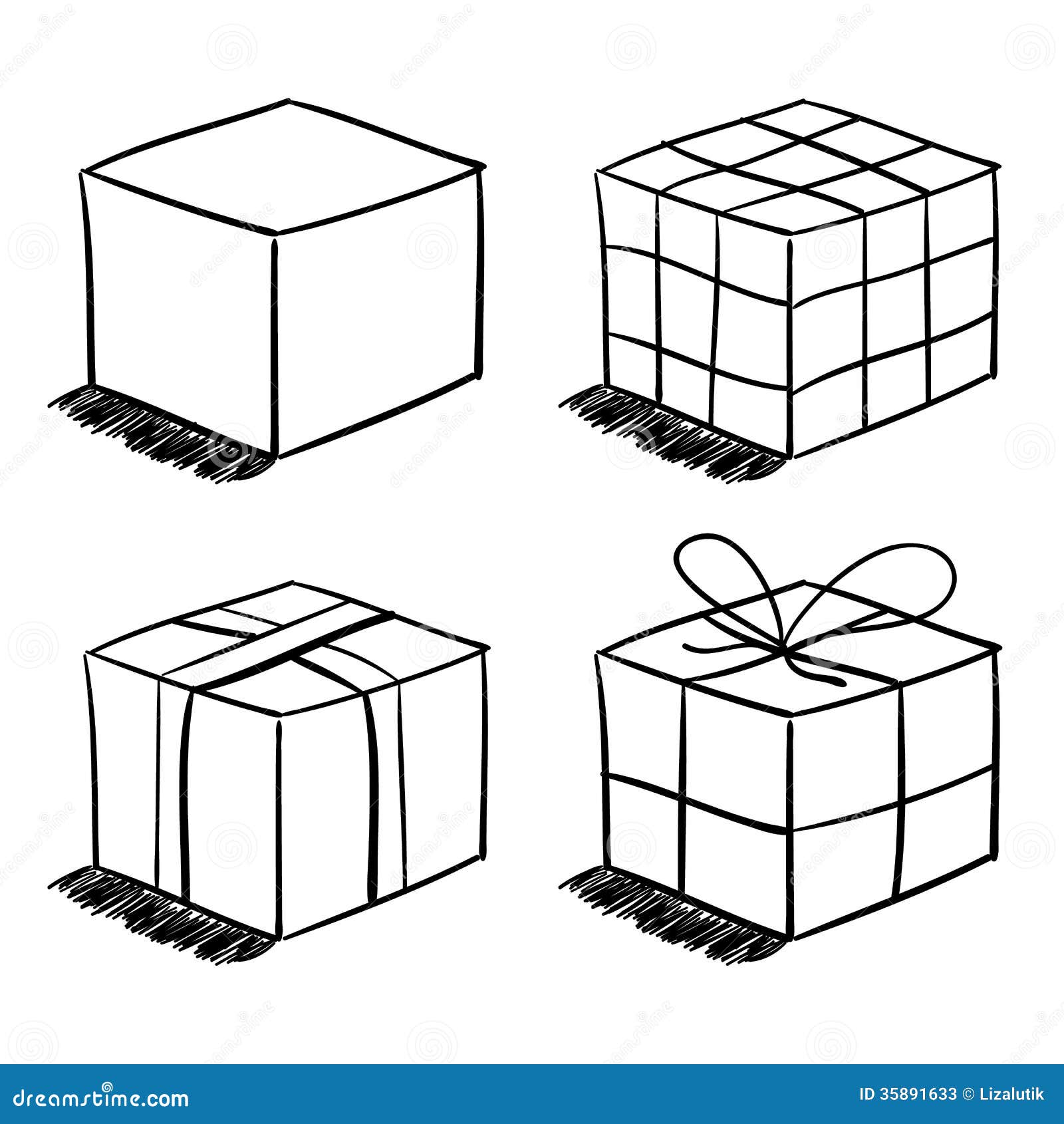Open Paper Box On White Background Isolated Sketch Royalty Free SVG  Cliparts Vectors and Stock Illustration Image 38905576
