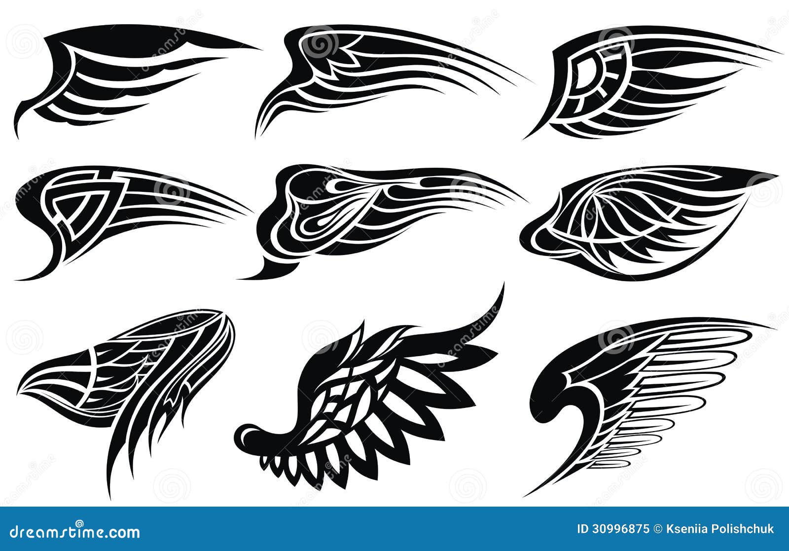 3,839 Angel Wings Tattoo Outline Images, Stock Photos, 3D objects, &  Vectors | Shutterstock