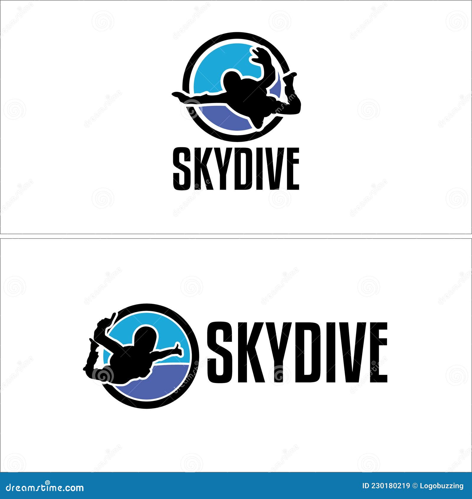 a set of skydive logo 