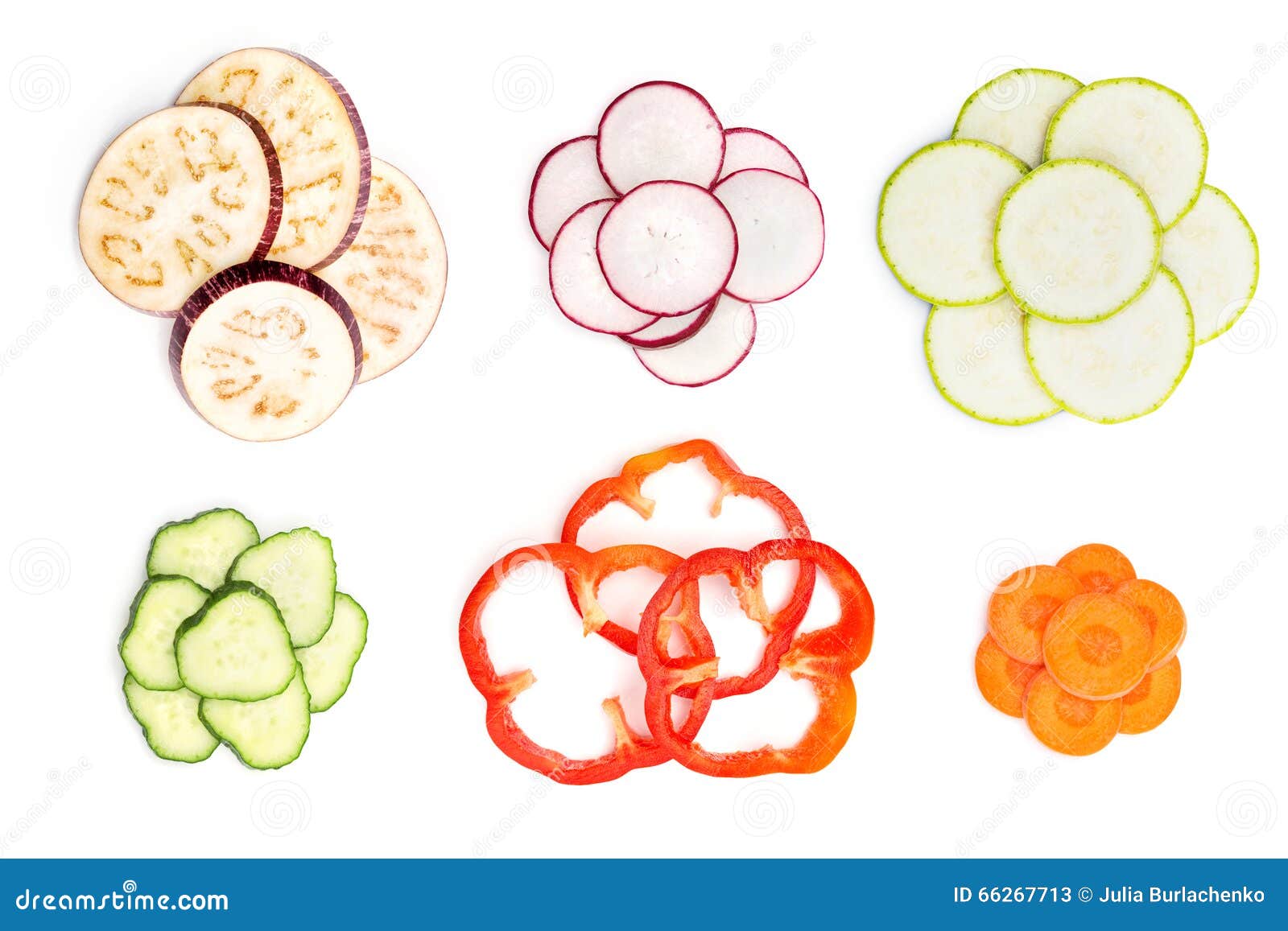 Set of sliced vegetables stock image. Image of ripe, organic 66267713