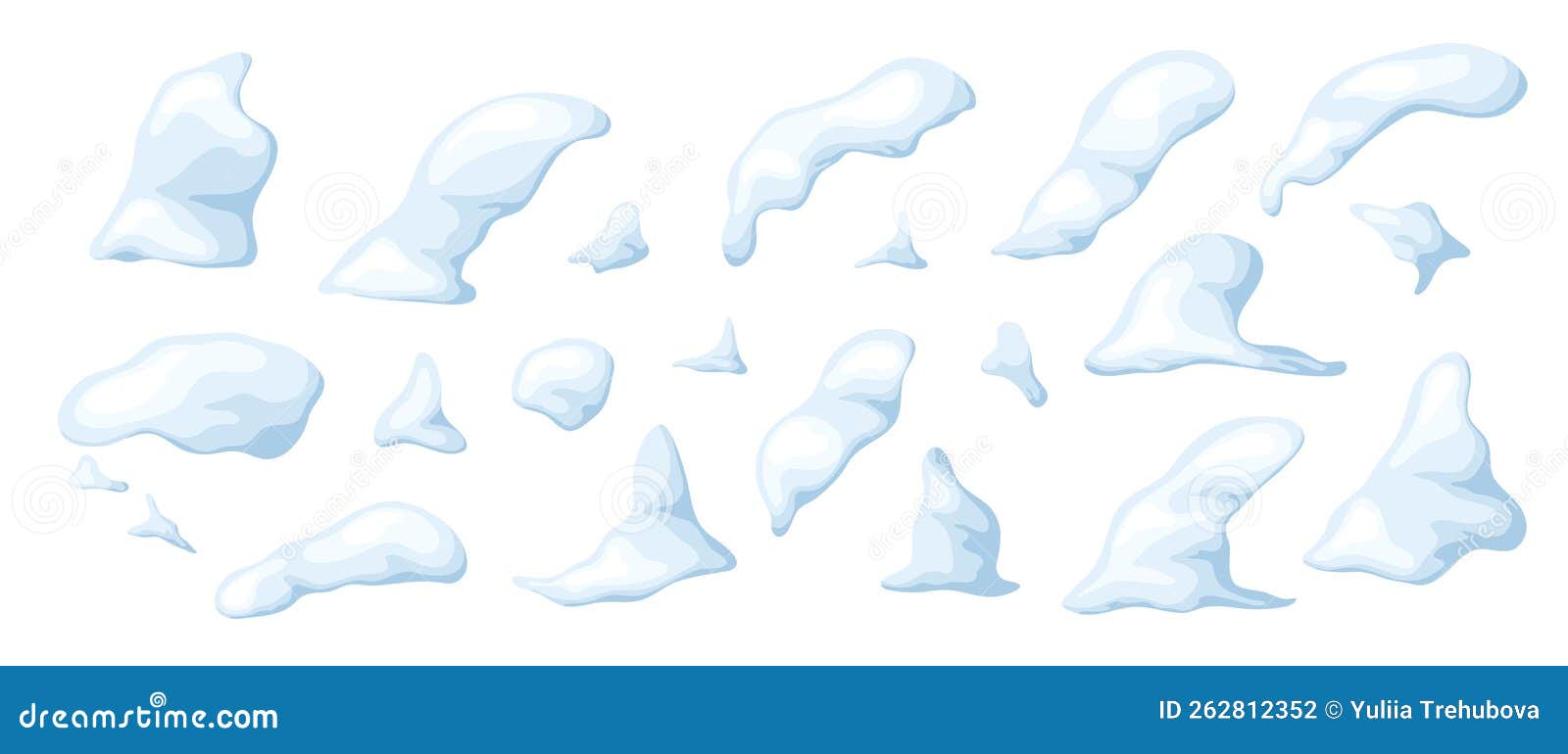 set of snow. s for ui  game. snowy in cartoon. ice age in  