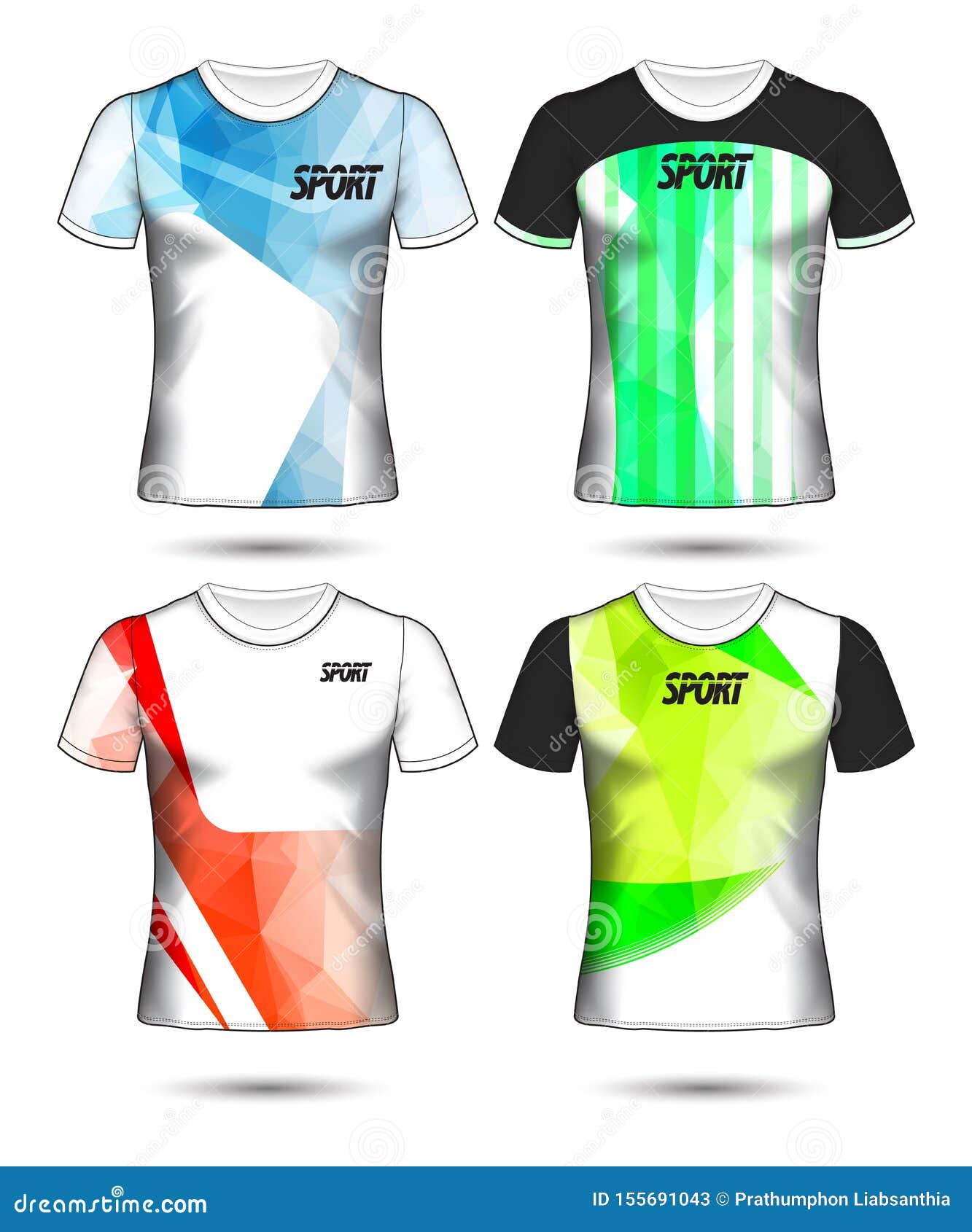 Download Set Of Soccer Or Football Jersey Template T-shirt Style ...