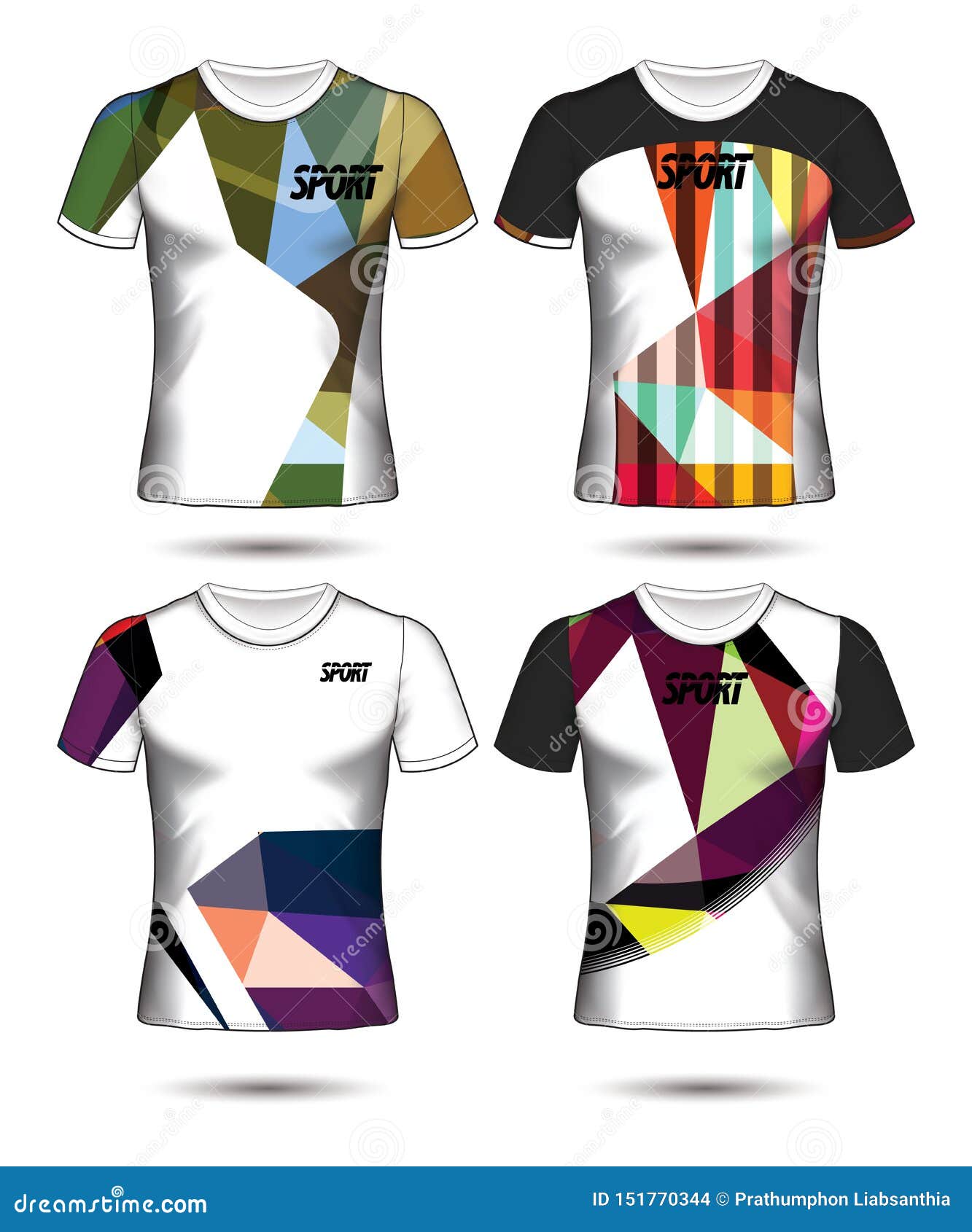 Download Set Of Soccer Or Football Jersey Template T-shirt Style ...