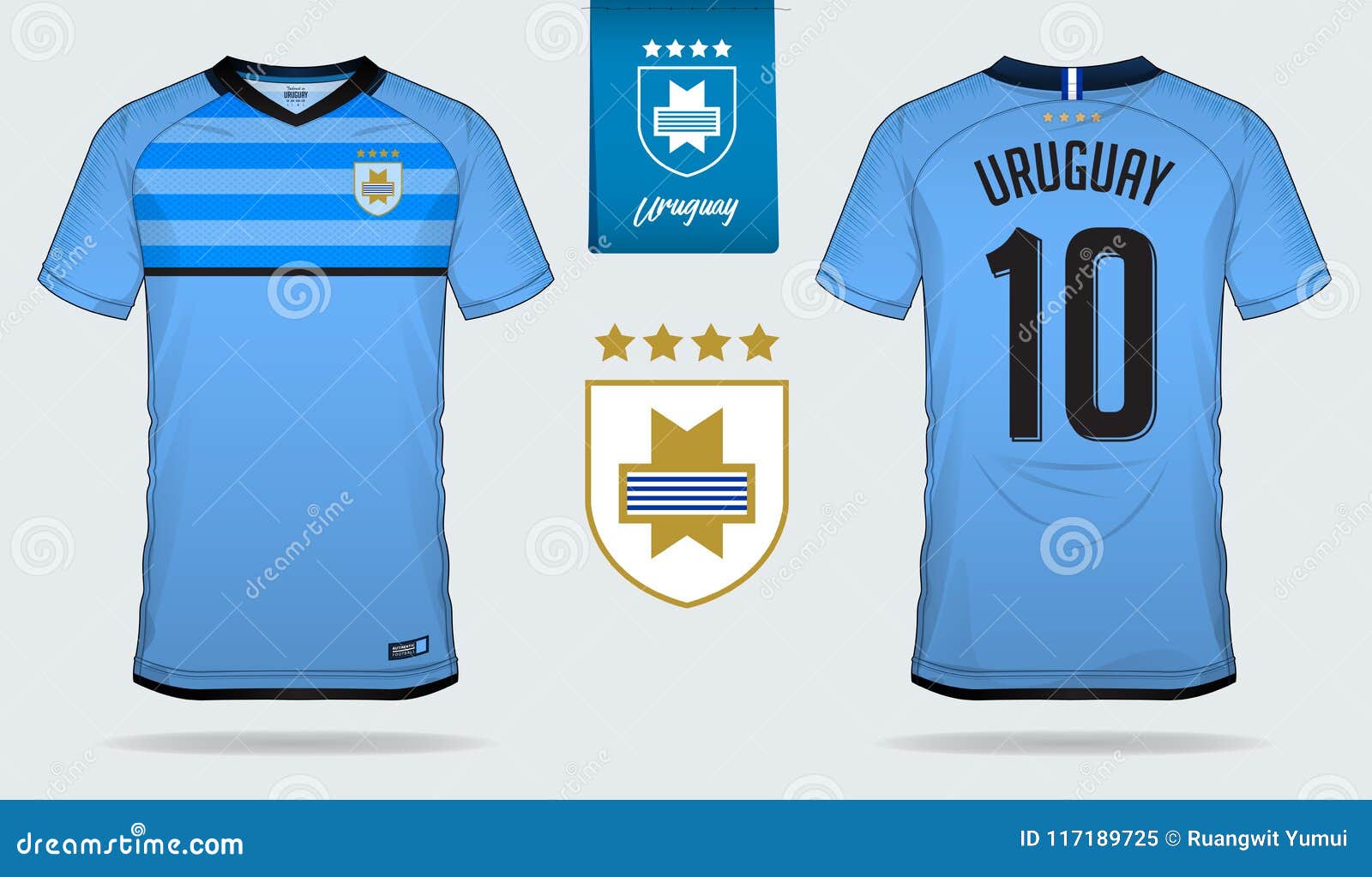 Camiseta uruguay estrellas