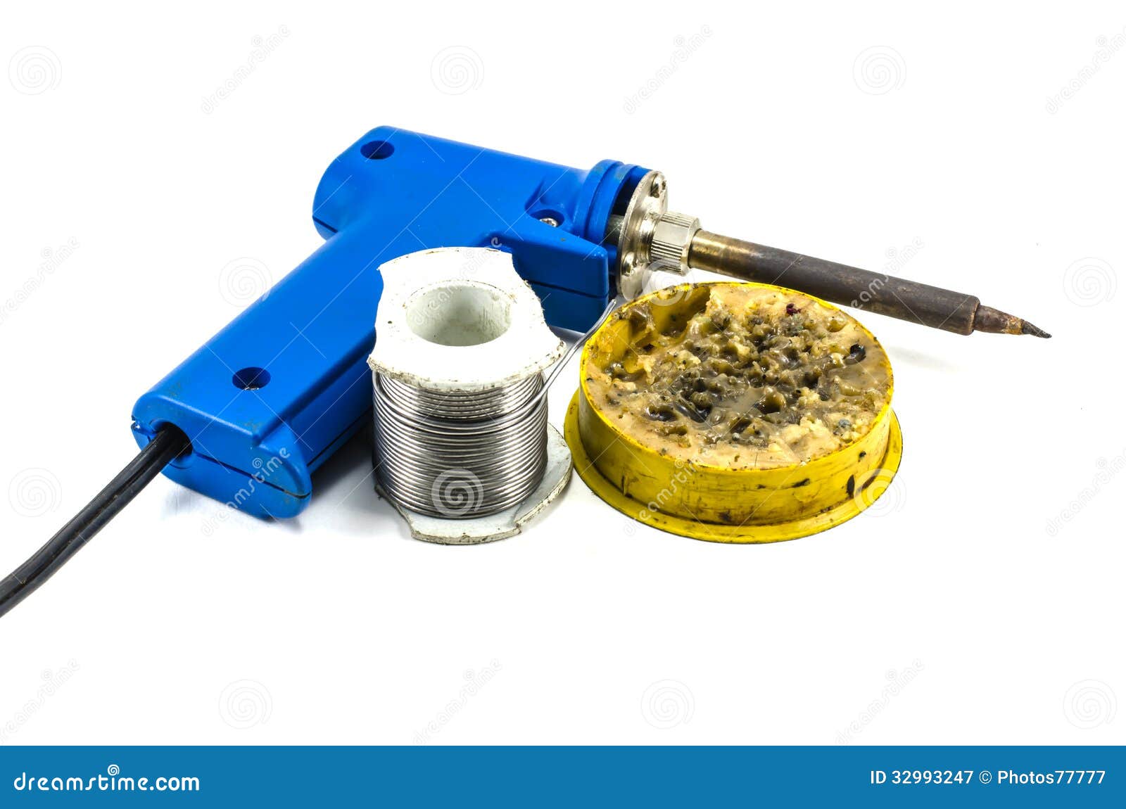 Set of the soldering tools stock image. Image of components 32993247