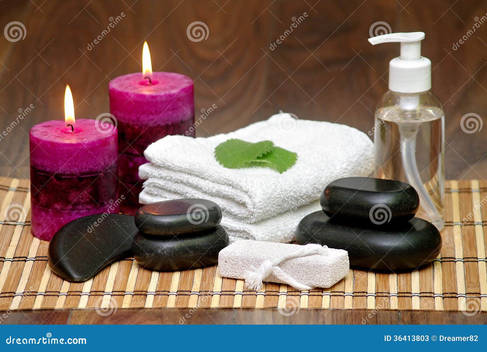 Set for Spa with Natural Ingredients. Body Massage Stock Image Image