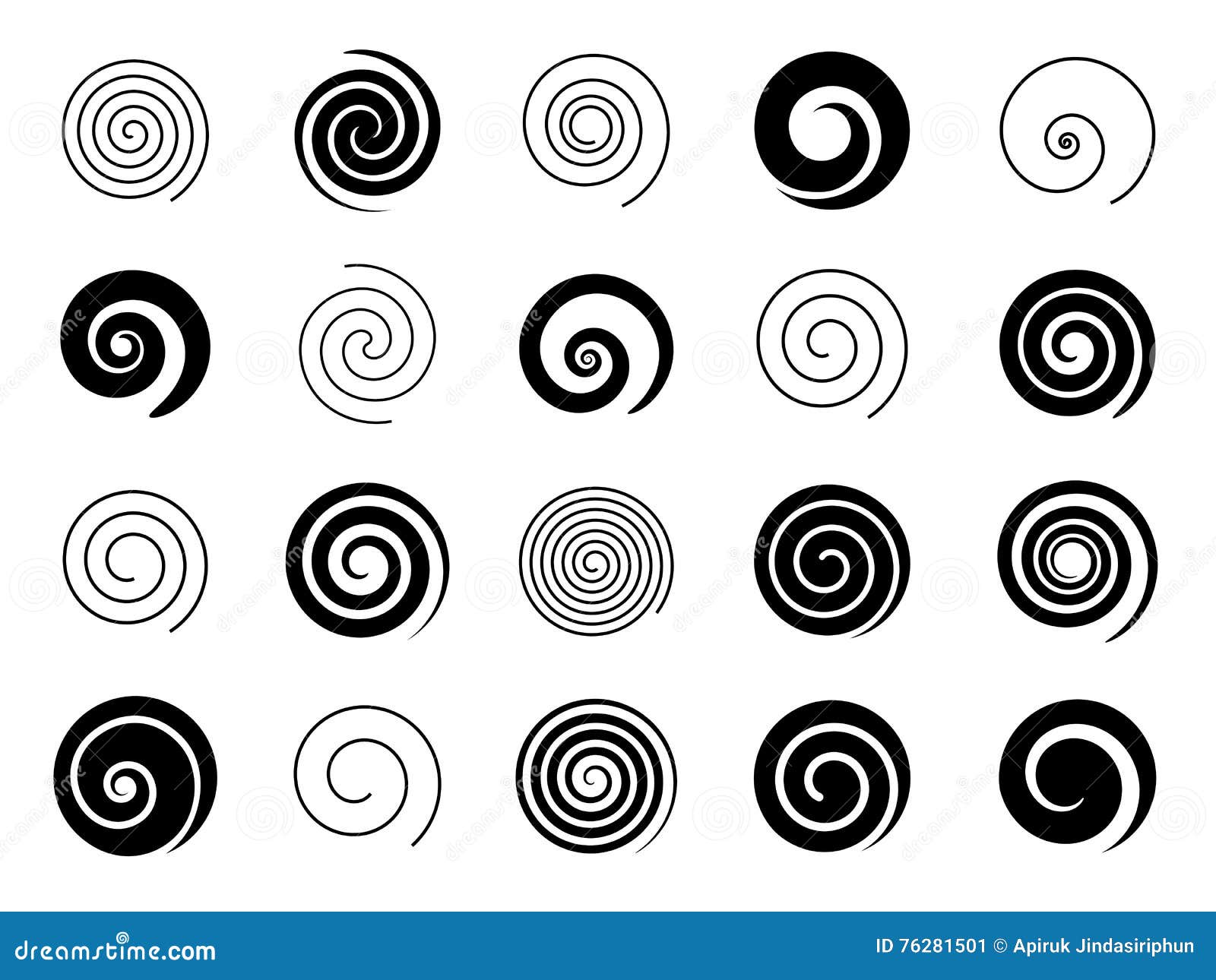 set of spiral s