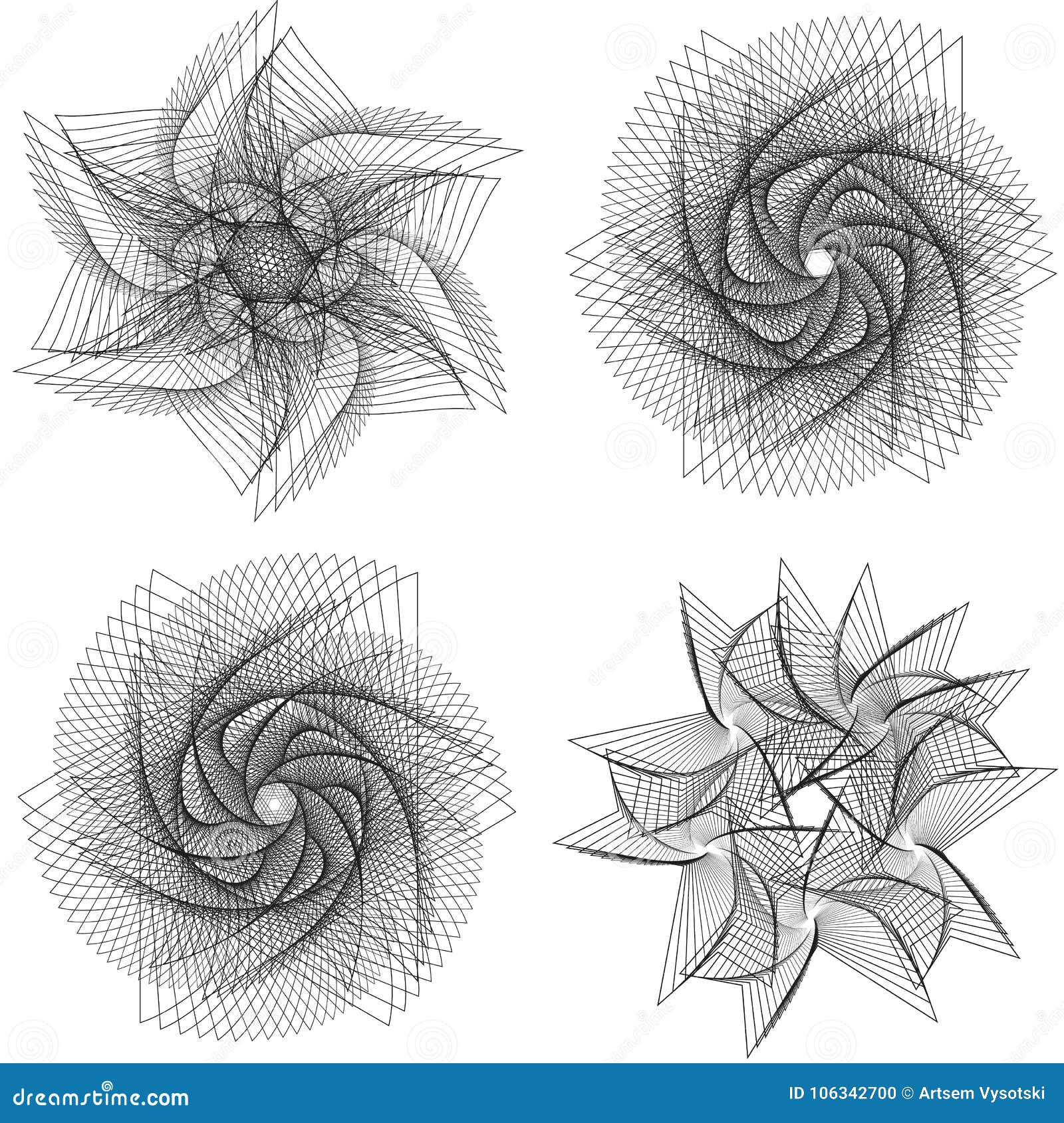spirograph shapes set