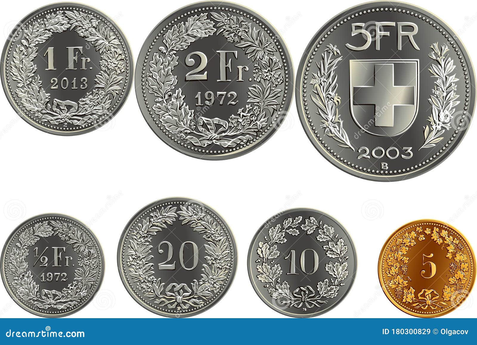 Swiss Money 5 Francs Silver Coin Obverse Cartoon Vector CartoonDealer swiss-money-5-francs-silver-coin-obverse-cartoon-vector-cartoondealer