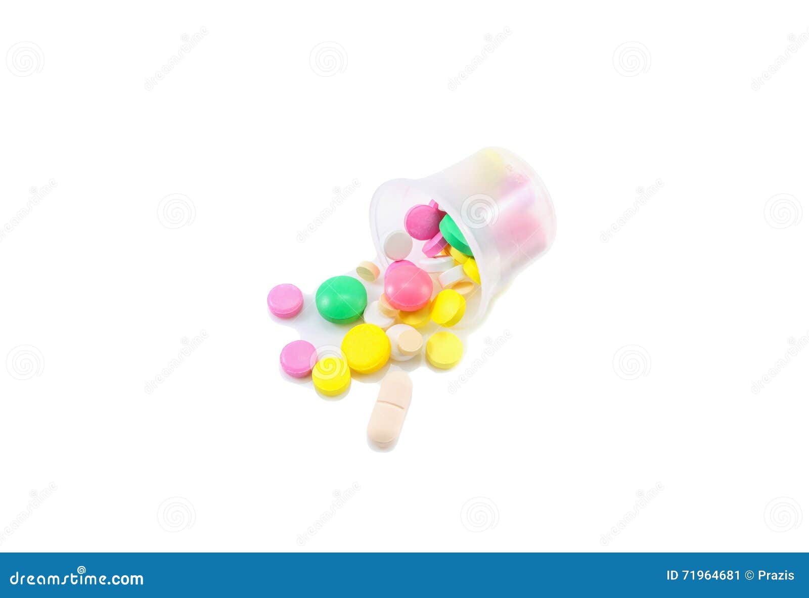 Set of Tablets in a Plastic Container Stock Image Image of vitamins, drug 71964681