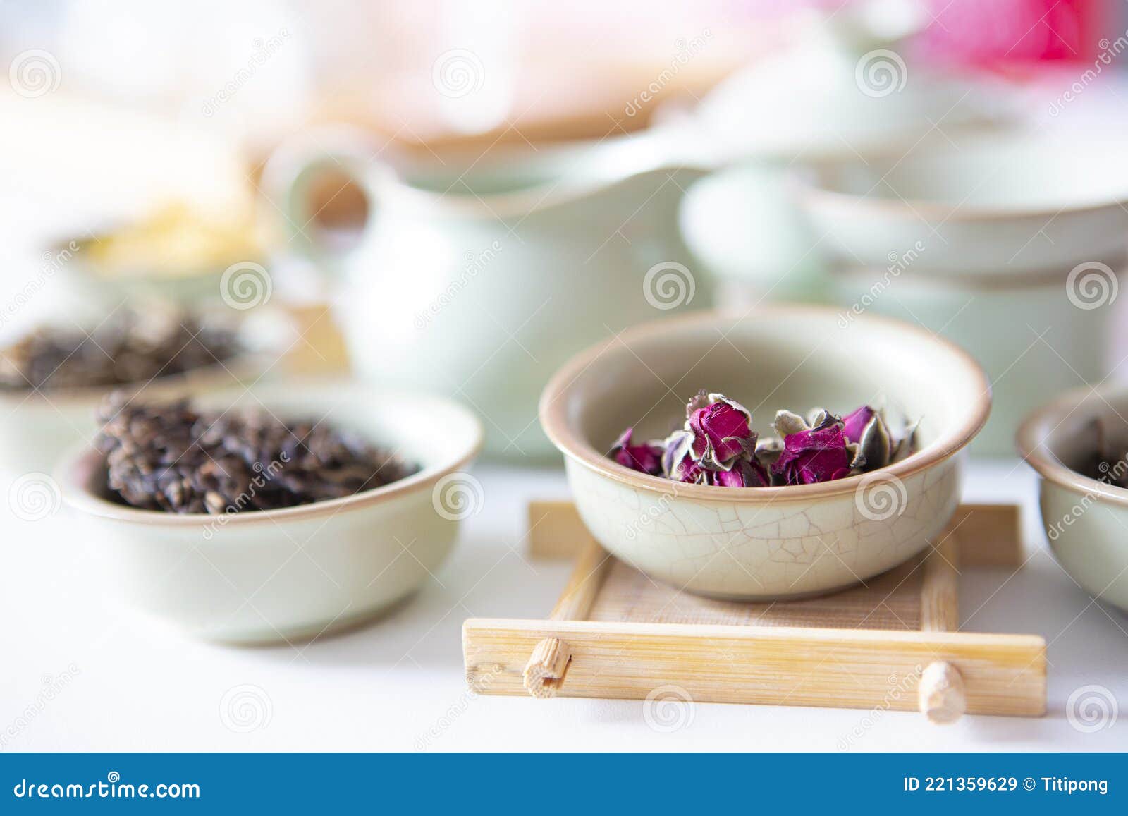 Set of Tea Leaves and Flowers for Making Tea Stock Image Image of ingredient, nature 221359629