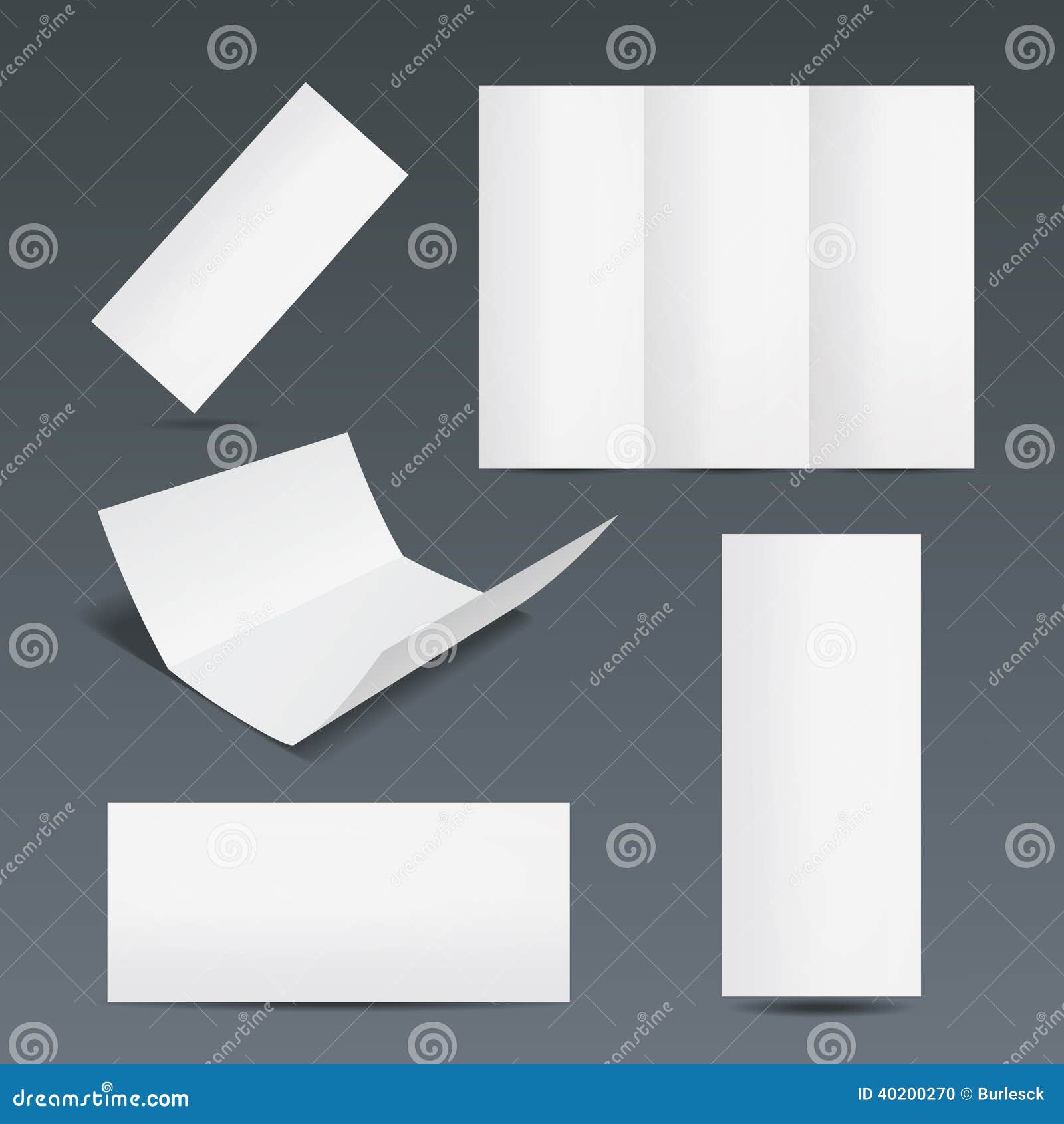Set of Templates for a Leaflet or Flyer Stock Vector Inside Blank Templates For Flyers