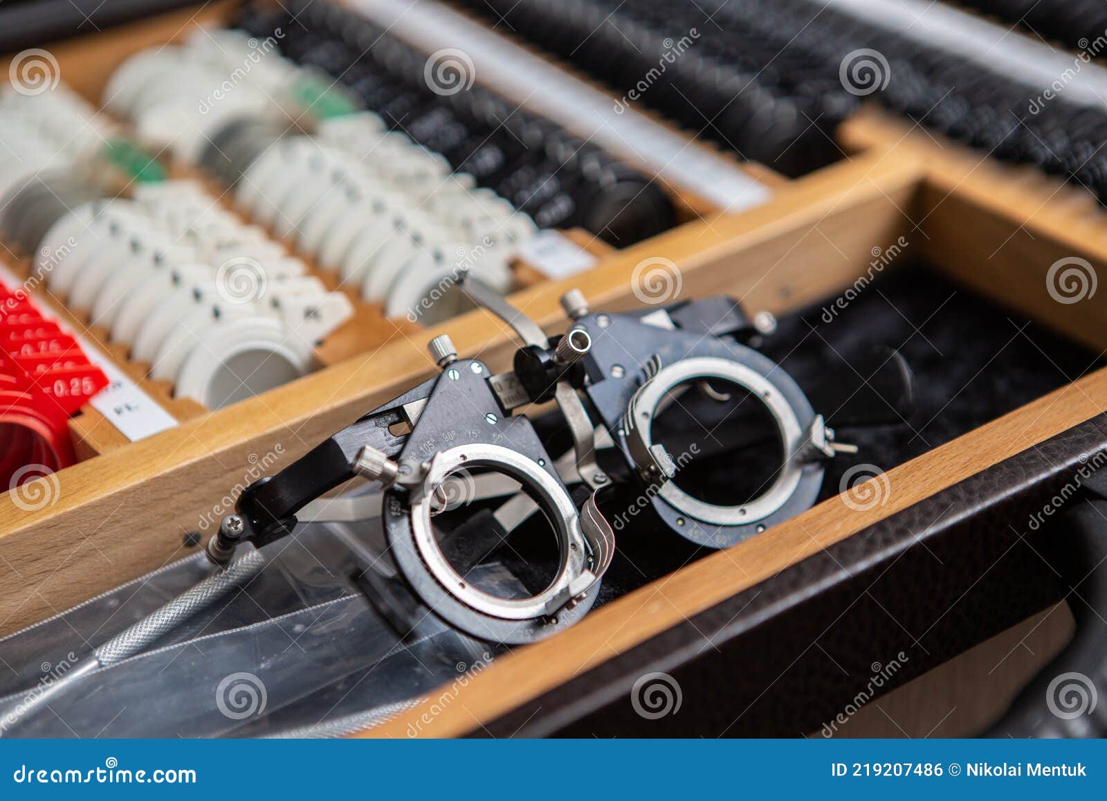 A Set of Test Eyeglass Lenses. Means for Diagnostics and Correction of