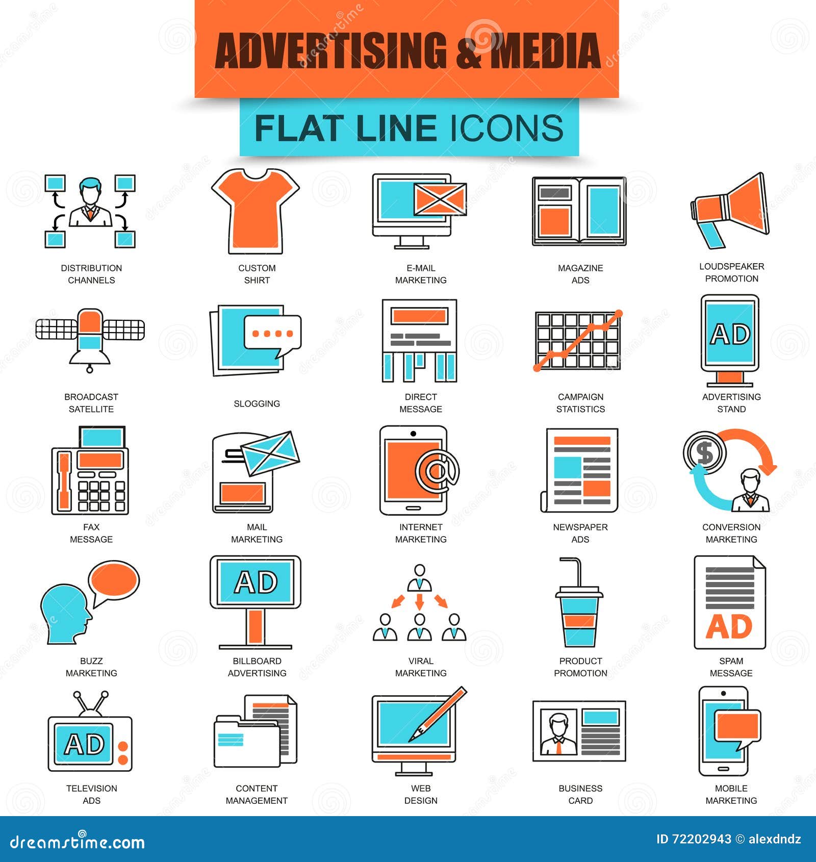 Advertising media mind map royalty free stock photography