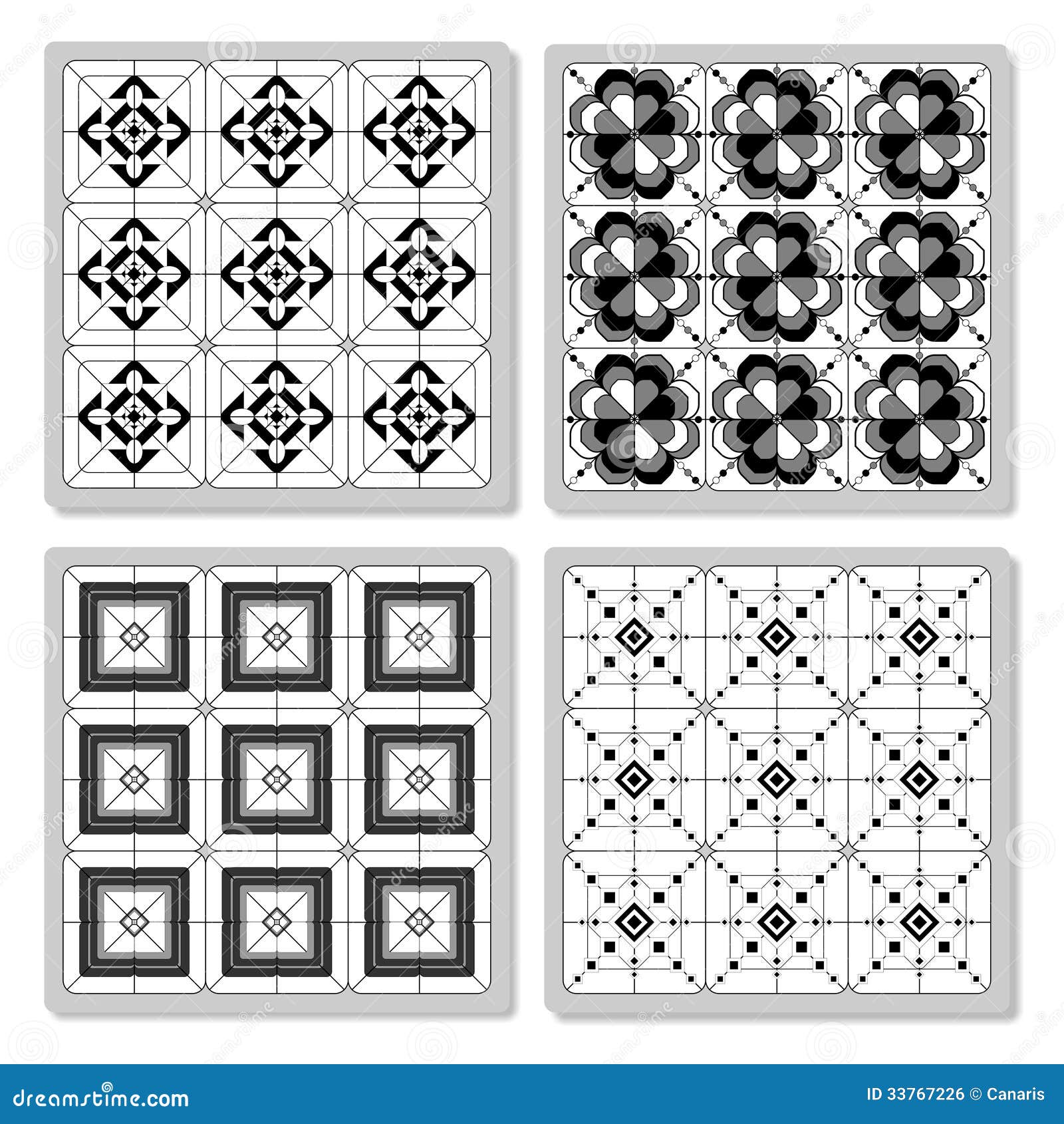 Set of tiles stock illustration. Illustration of various 33767226