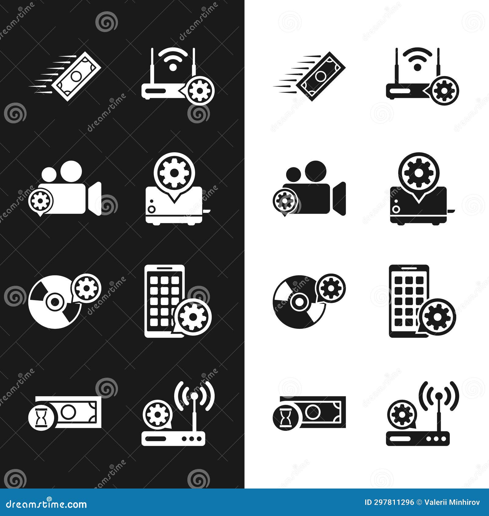 Set Toaster Setting, Video Camera, Fast Payments, Router and Wifi, CD