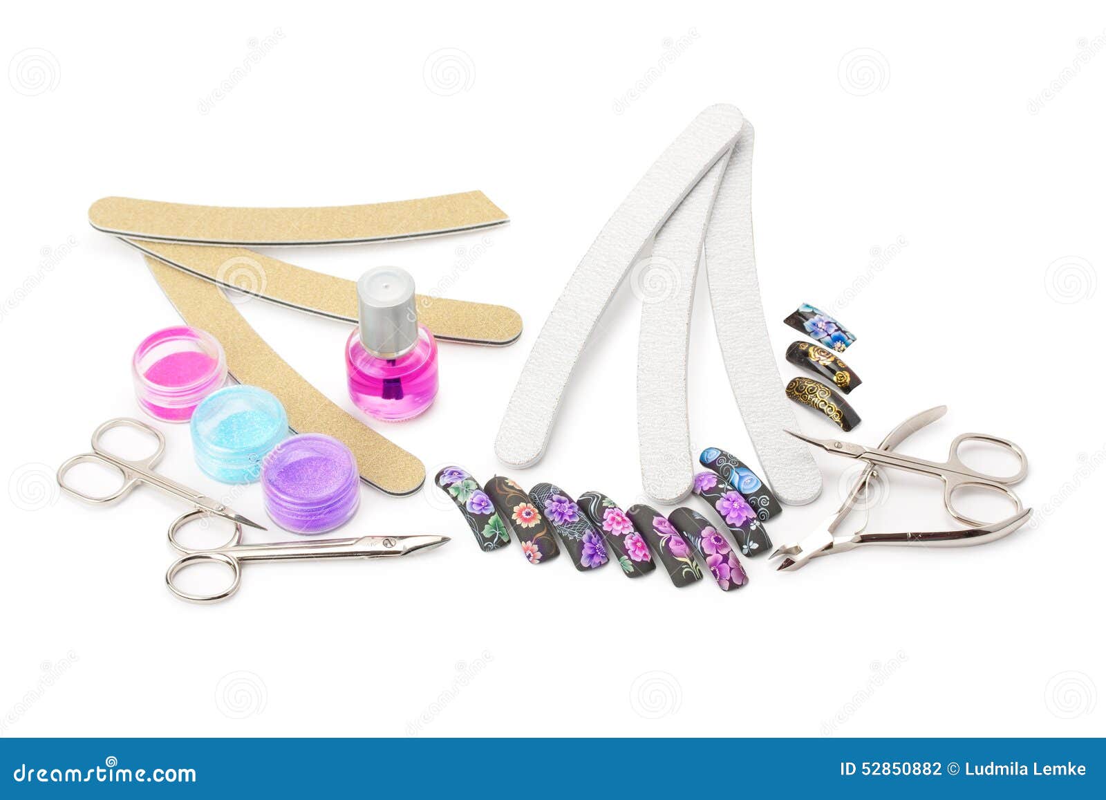 Set of tools for manicure stock photo. Image of ornate 52850882