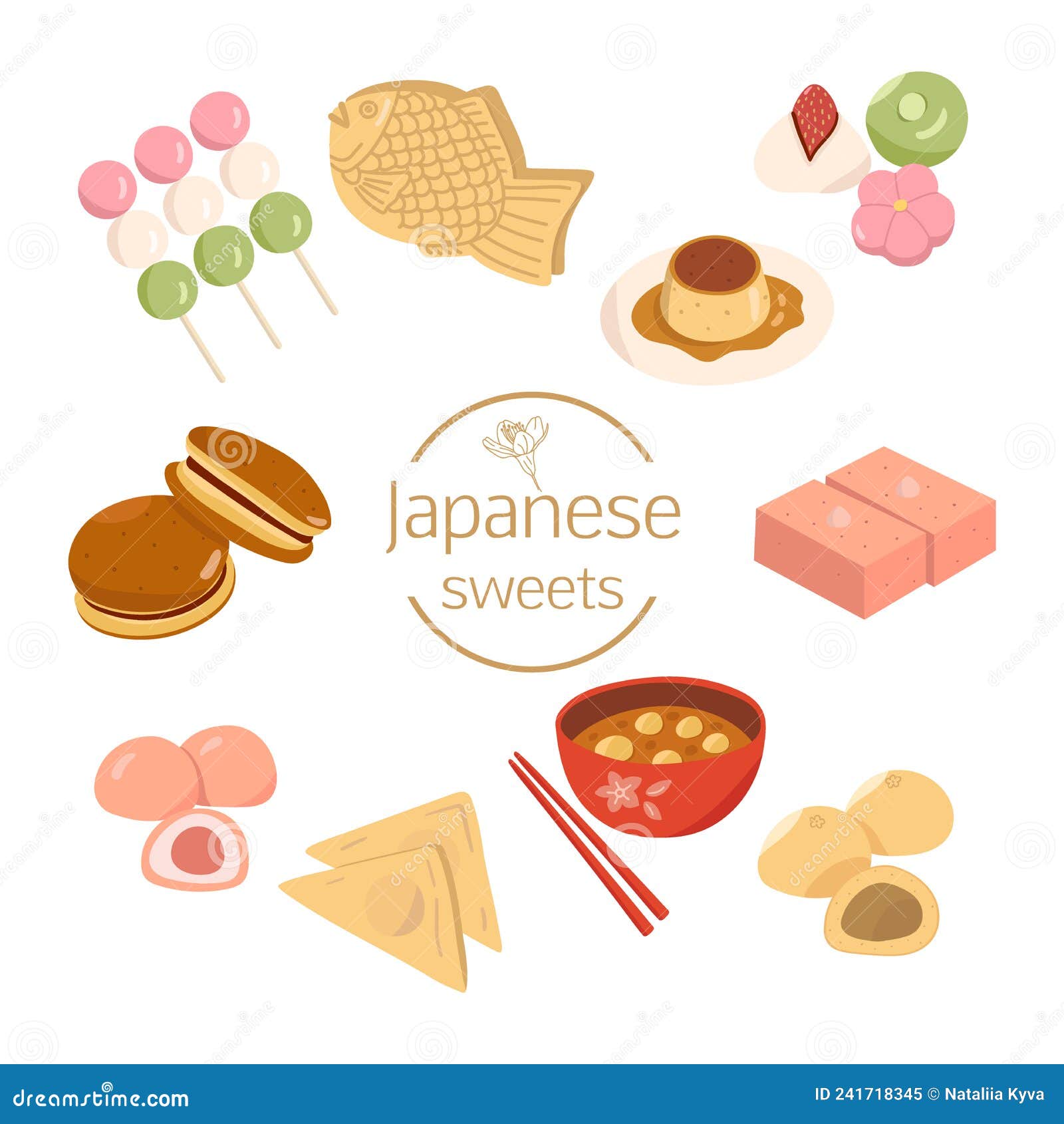 Collection Of Wagashi Traditional Japanese Desserts Hand Drawn Sketch collection-of-wagashi-traditional-japanese-desserts-hand-drawn-sketch