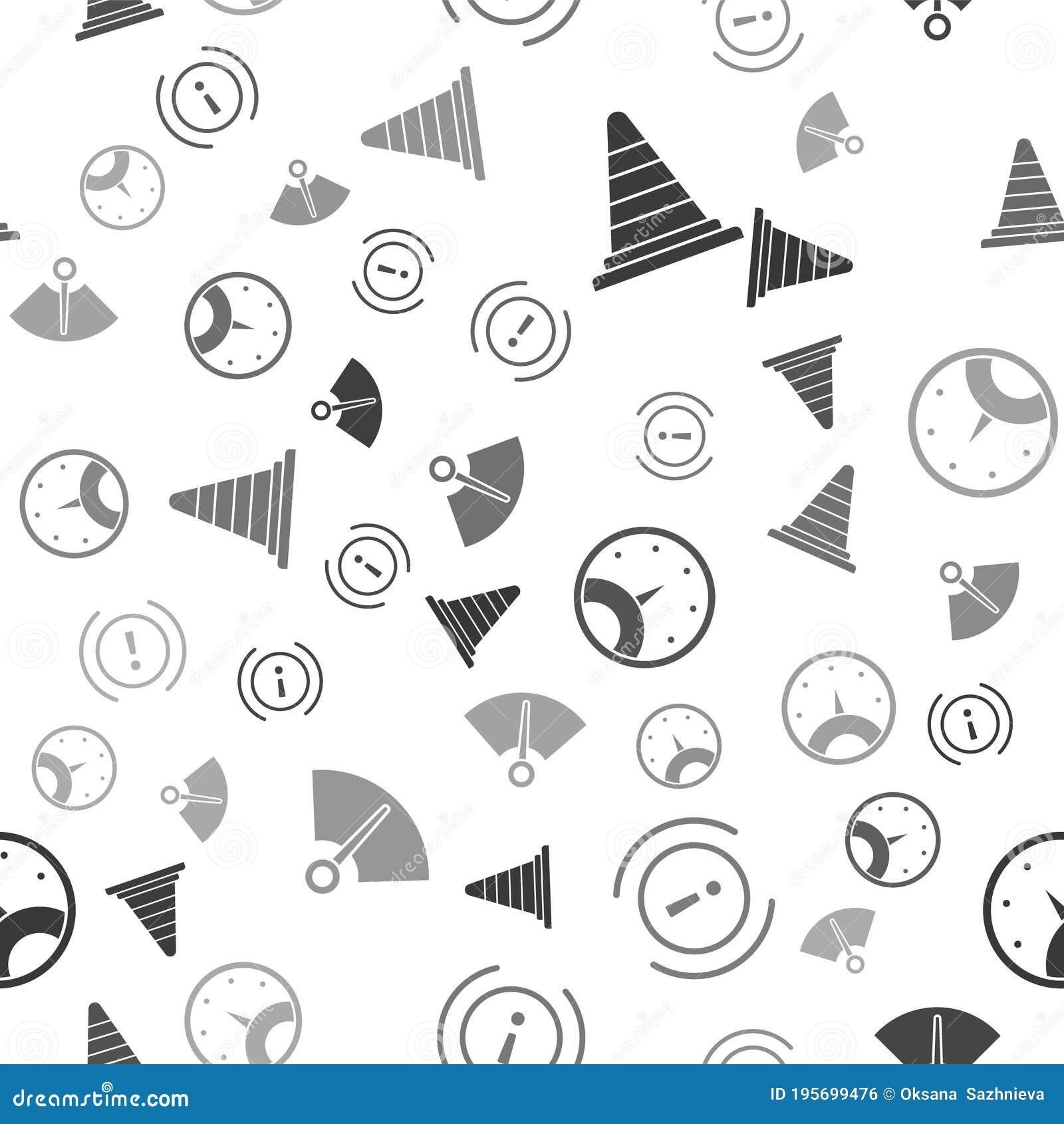 Speedometer With Exclamation Mark Depicting Speed Limit Vector Design