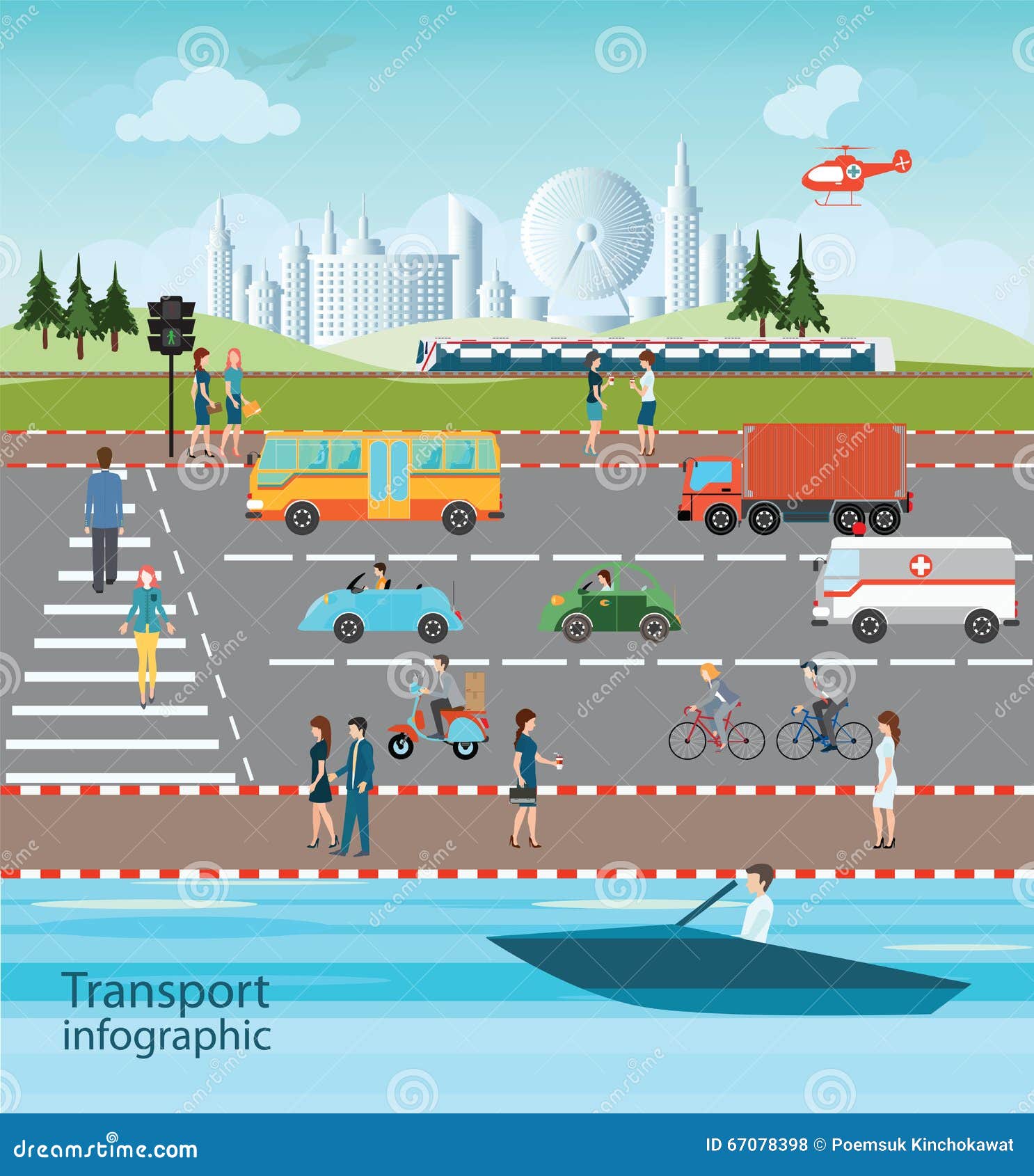 Set of Transportation and City Traffic. Stock Vector - Illustration of graphic, business: 67078398 Set of Transportation and City Traffic. Stock Vector - Illustration of graphic, business: 67078398