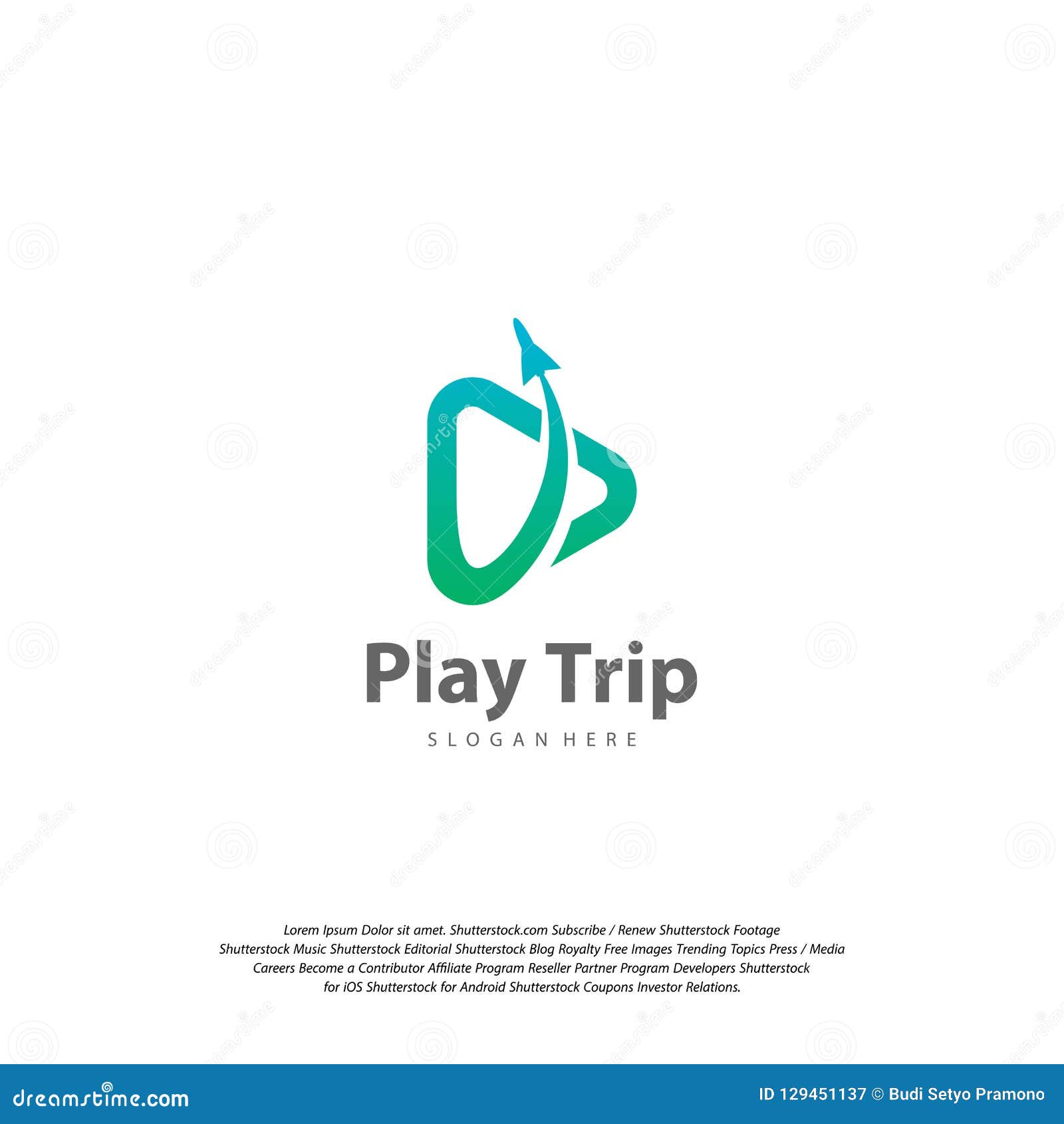 Set Of Travel Play Logo Design Vector Travel Logo Design Vector