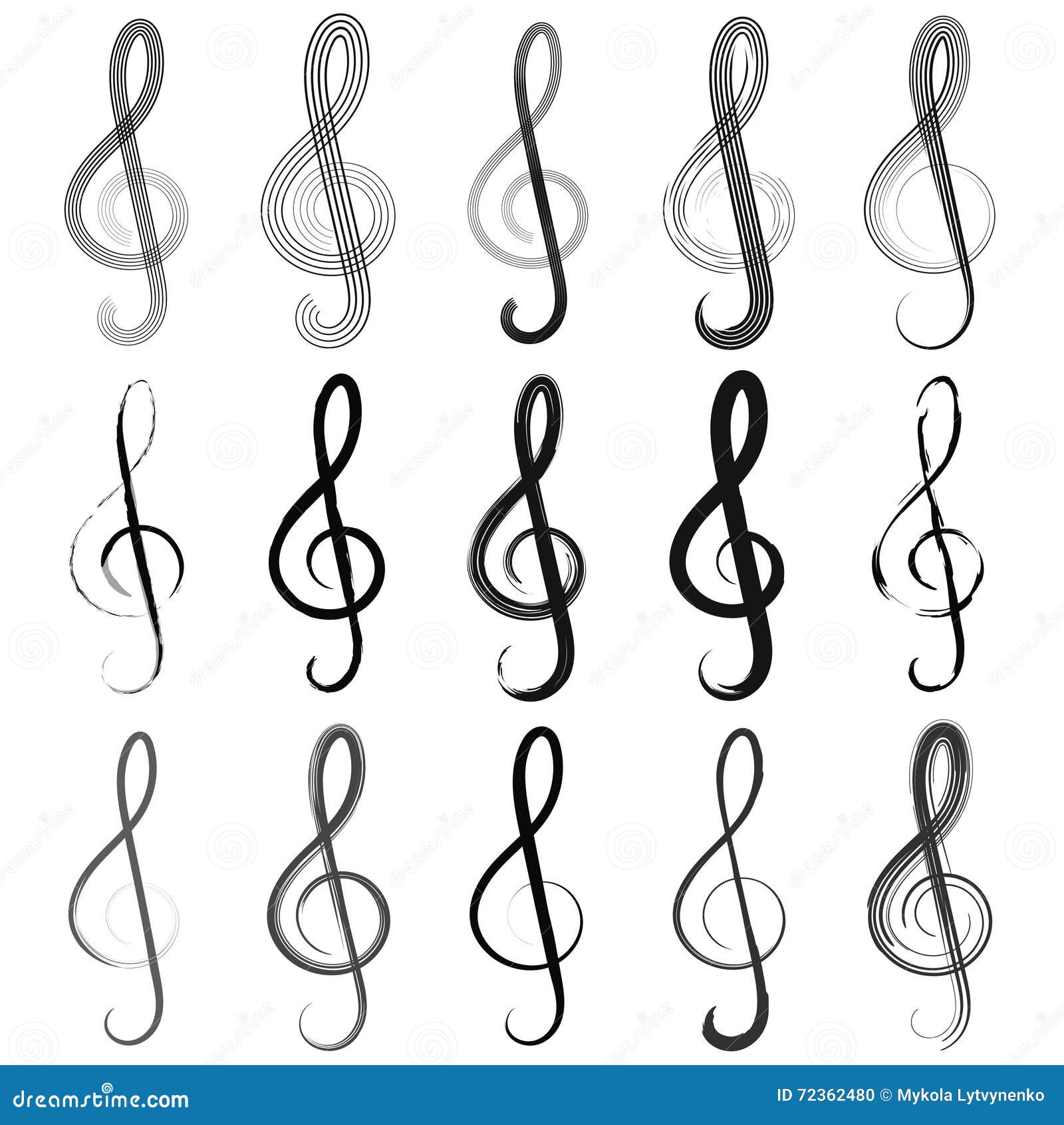 set treble clef