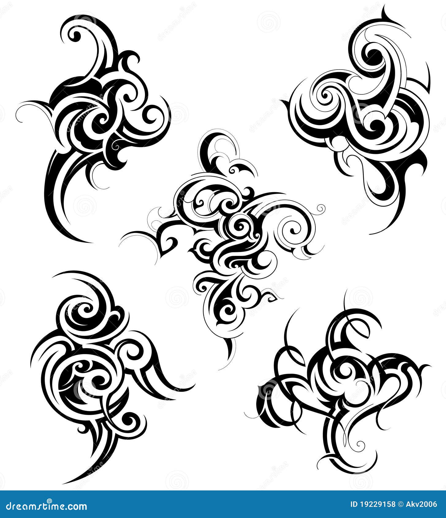 Set of tribal art stock vector. Illustration of shape 19229158