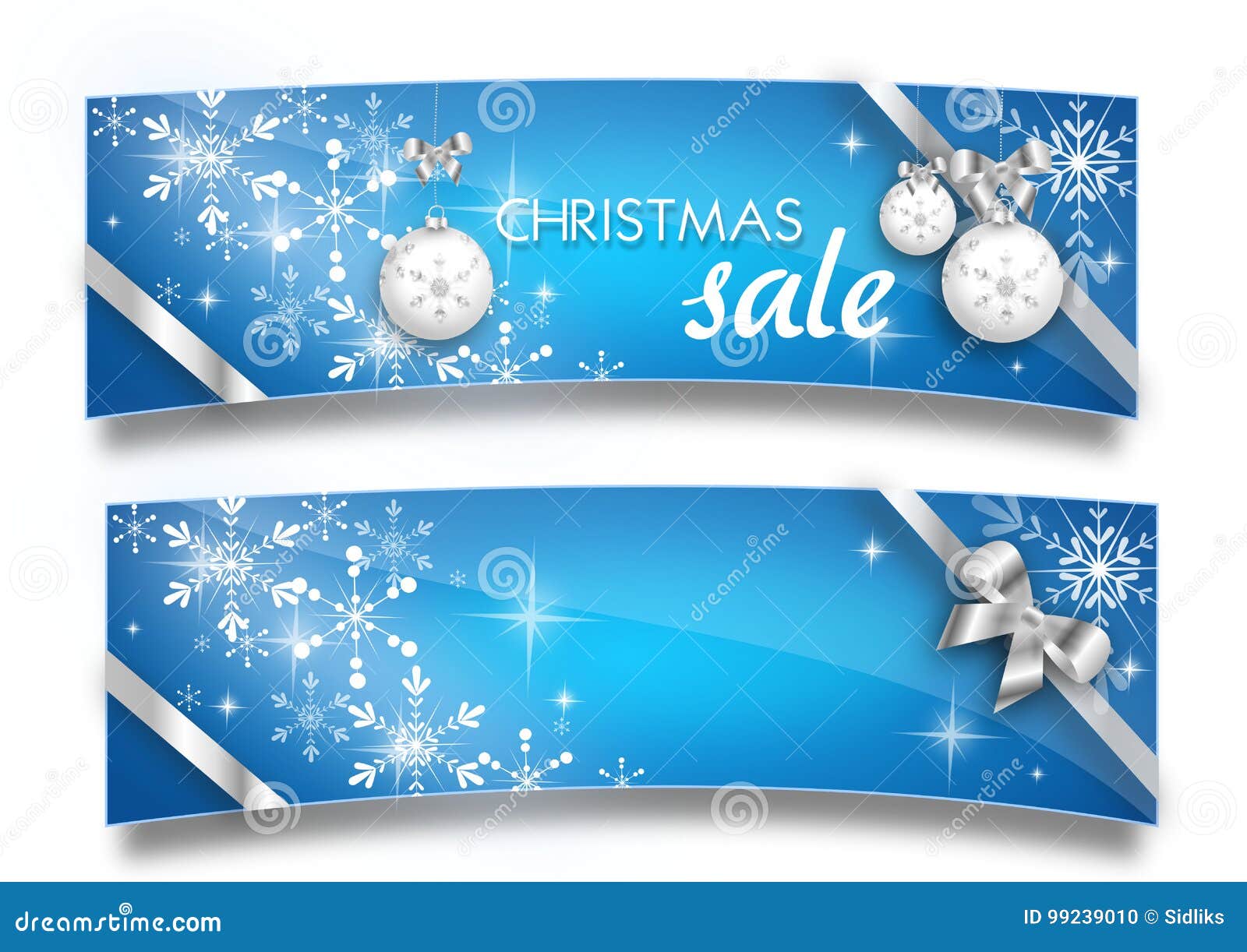 Christmas banners set stock illustration. Illustration of silver - 99239010