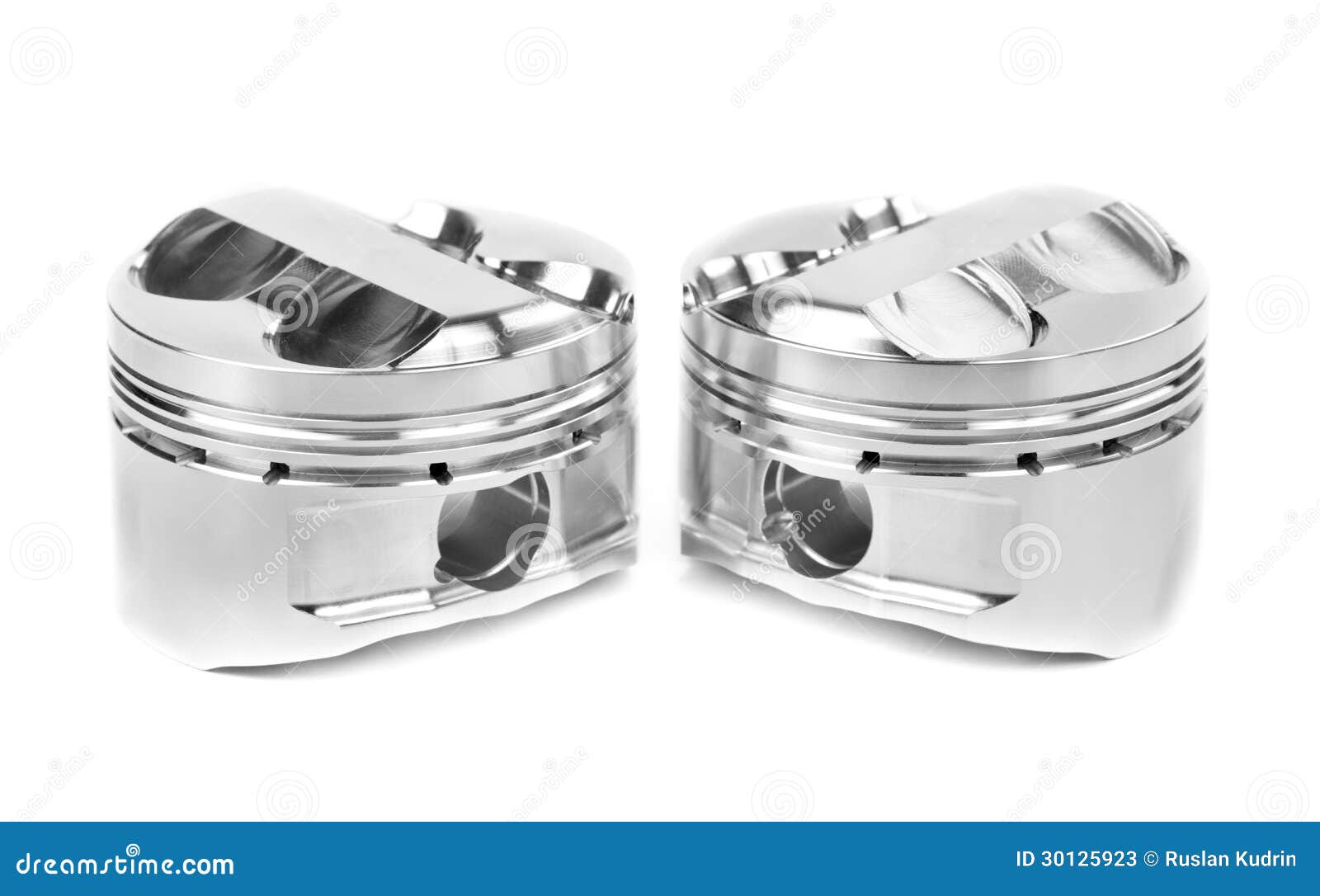 Set of Two Polished Pistons Stock Image Image of pistons