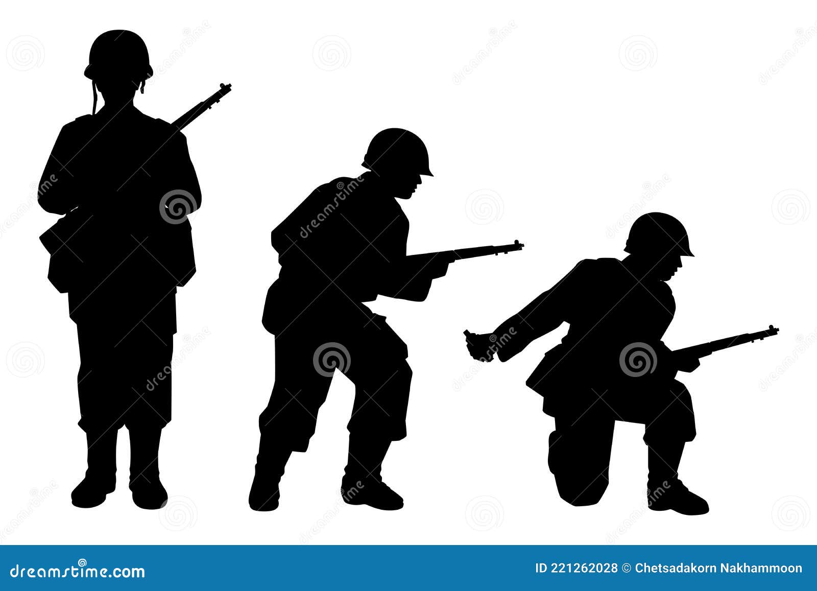 american soldier silhouette