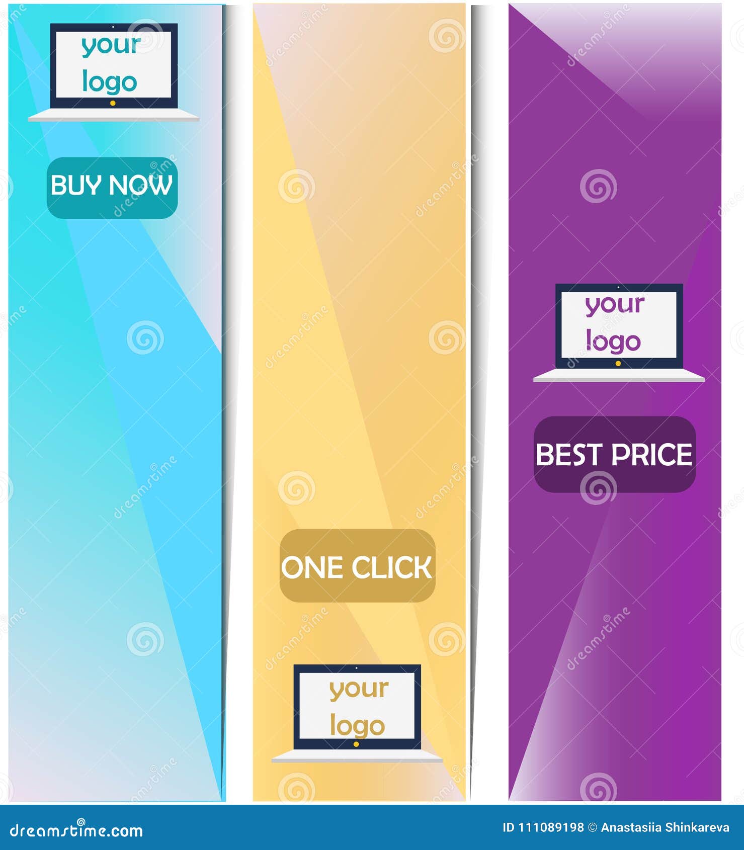 set of  banners, web banners