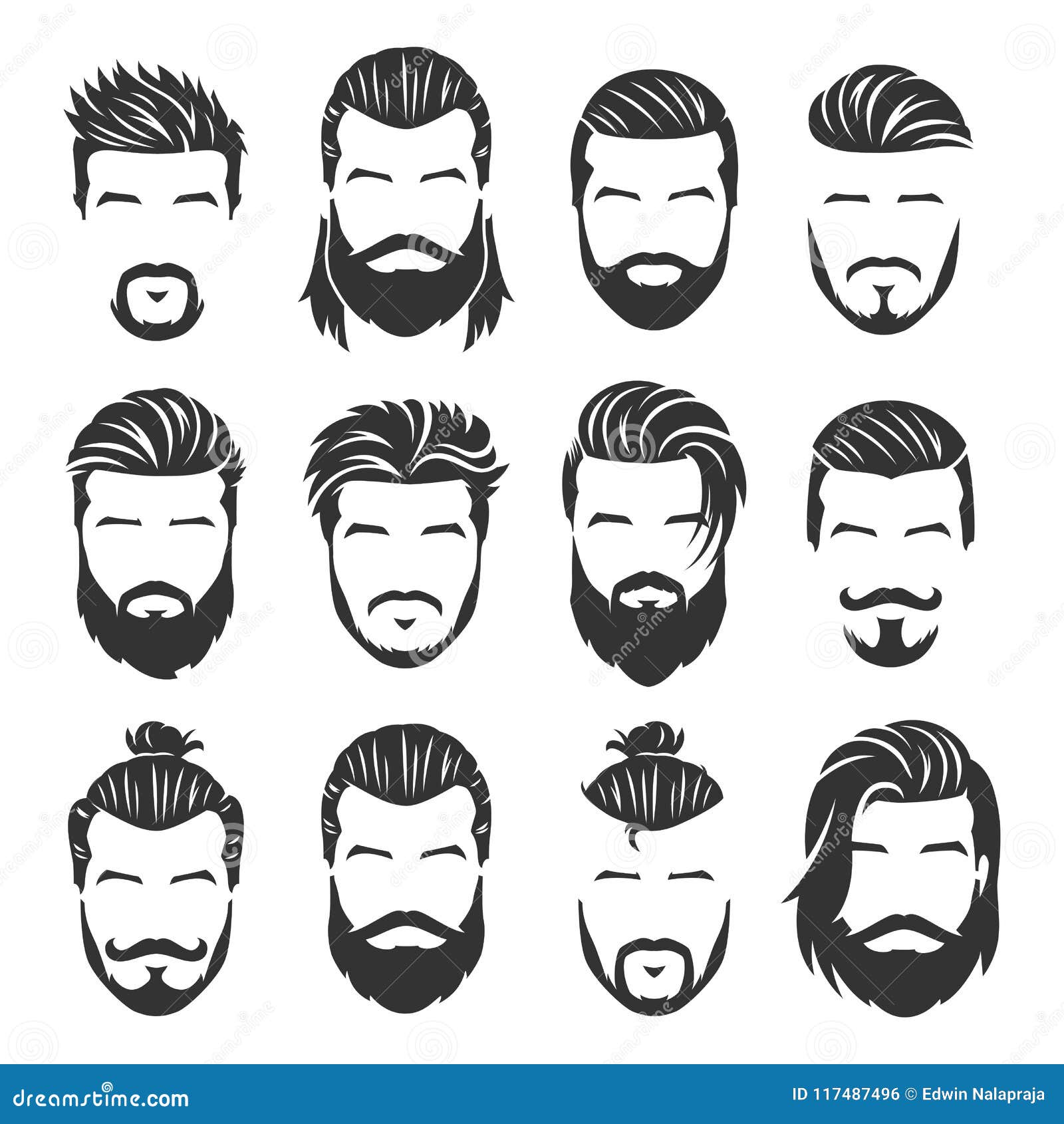 12 Set of Vector Bearded Men Faces with Different Haircuts and Style Pack Stock Vector - Illustration of element, design: 117487496 12 Set of Vector Bearded Men Faces with Different Haircuts and Style Pack Stock Vector - Illustration of element, design: 117487496