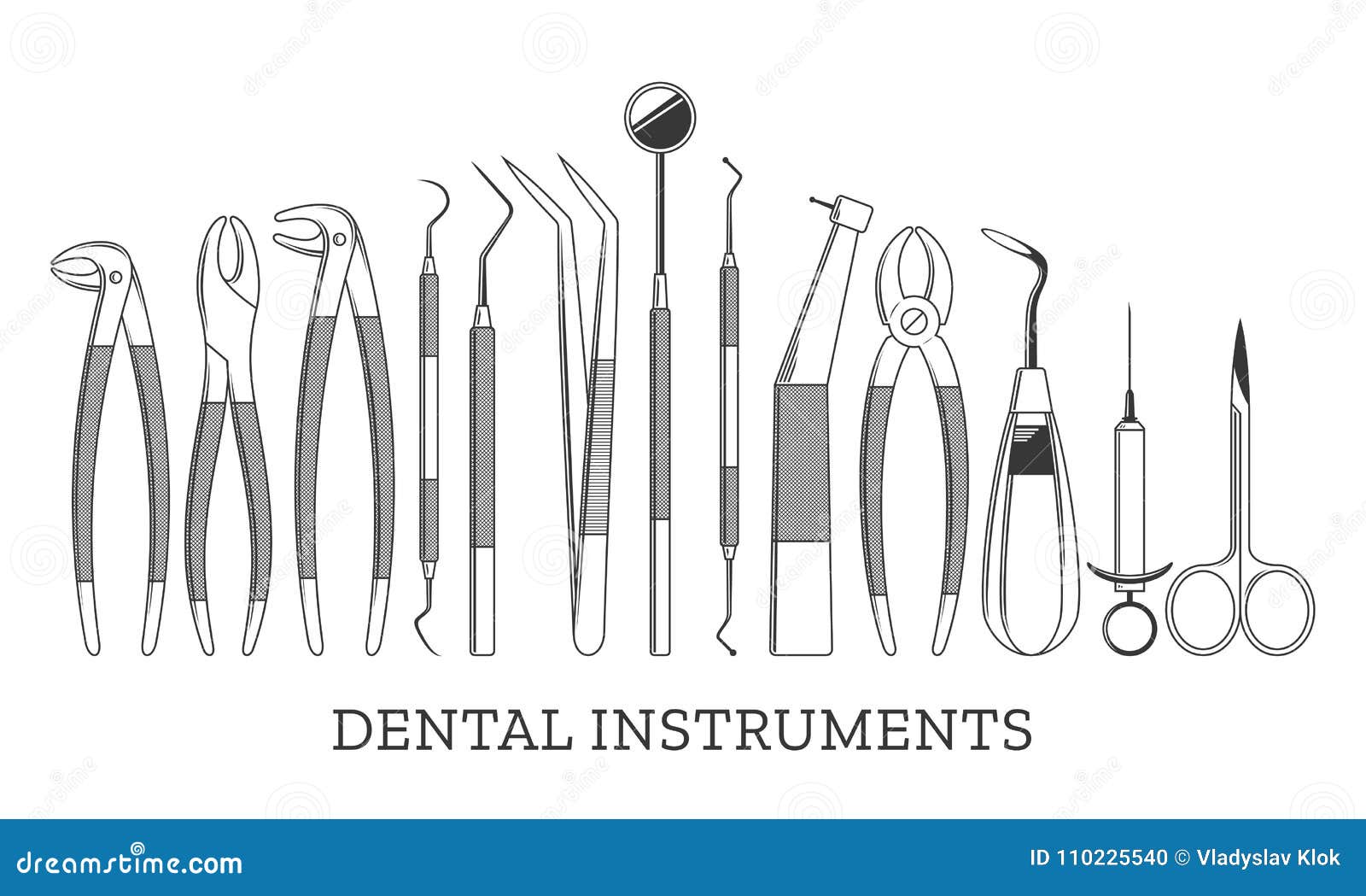 Download Dental instrument icons stock vector. Illustration of ...