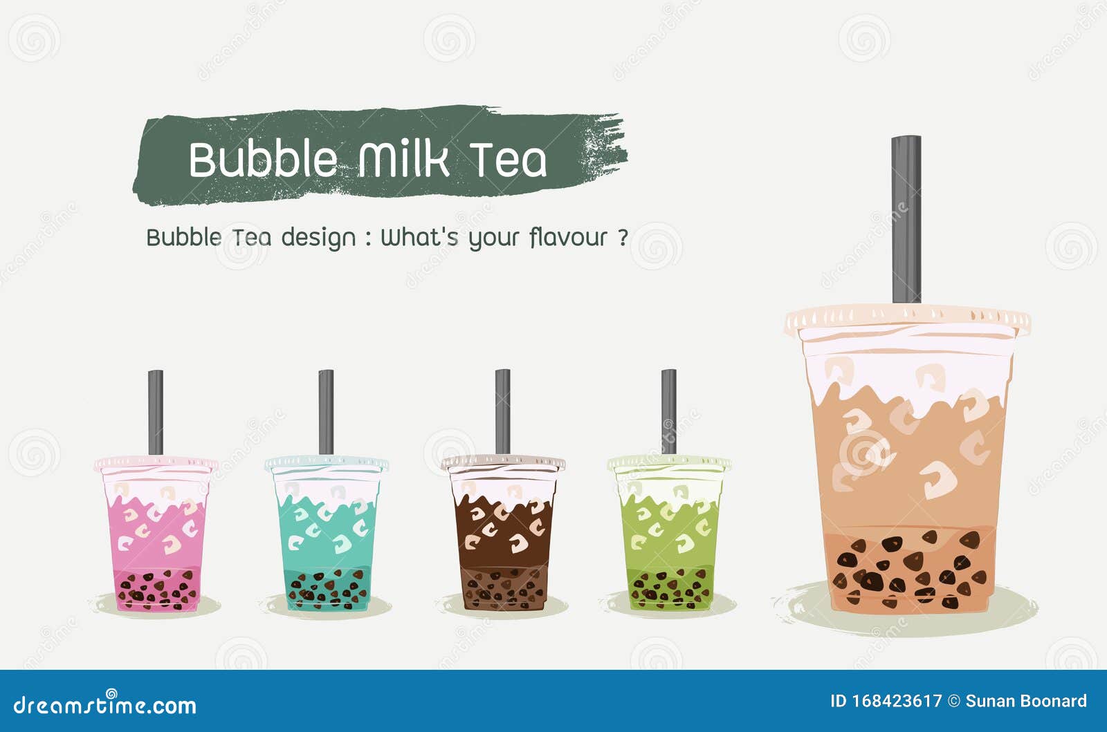 Bubble tea cup design collection yummy drinks Vector Image