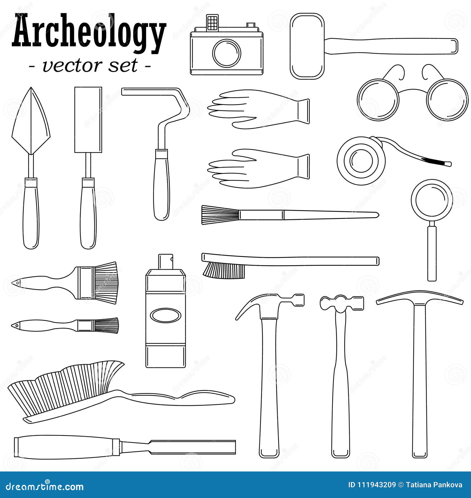 Archeologists, Paleontology Scientists Working On Excavations, Digging