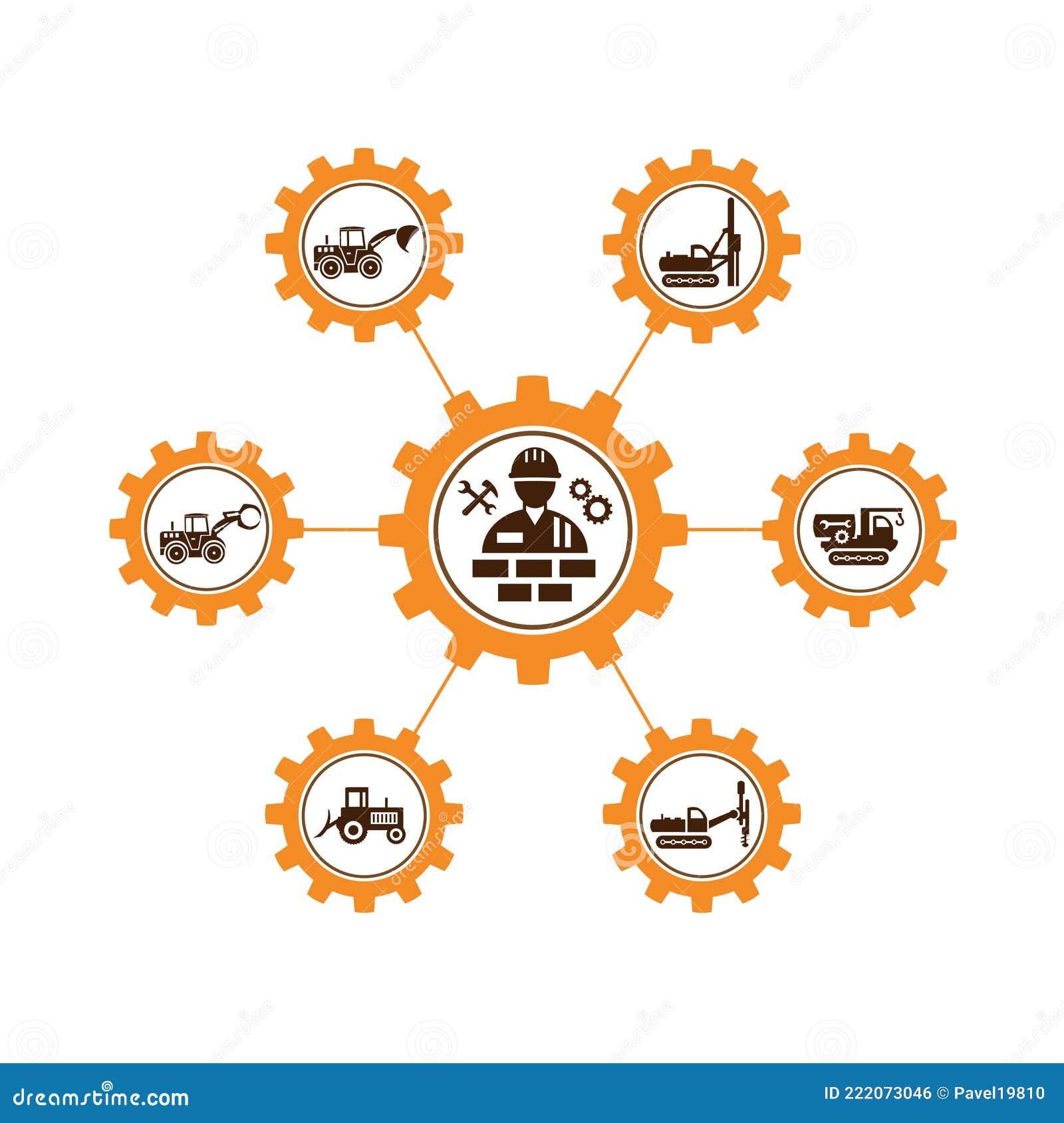 A Set of Vector Illustrations of Icons of Working Personnel, Special