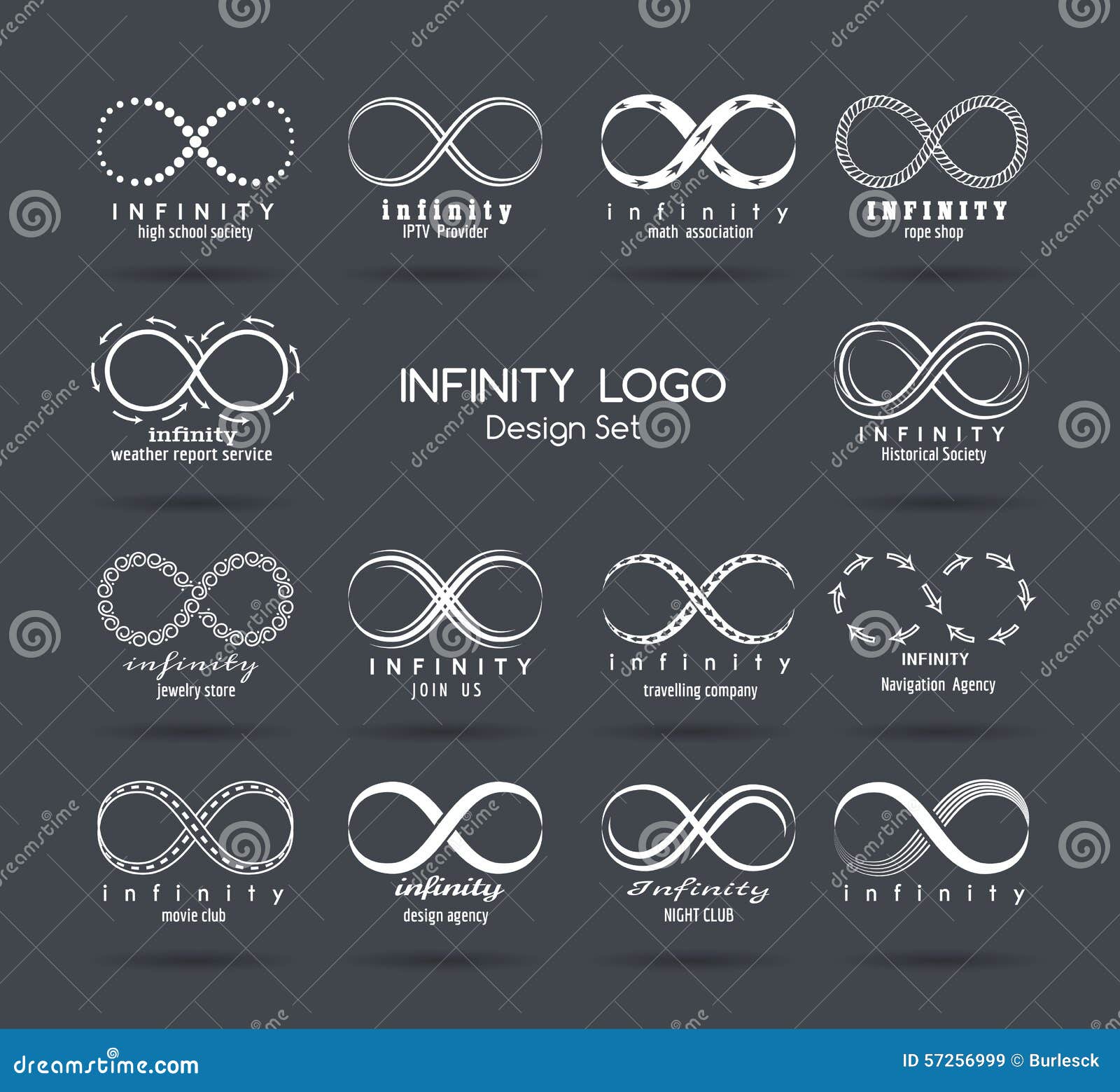 Infinity Logo Template Collection Vector Download