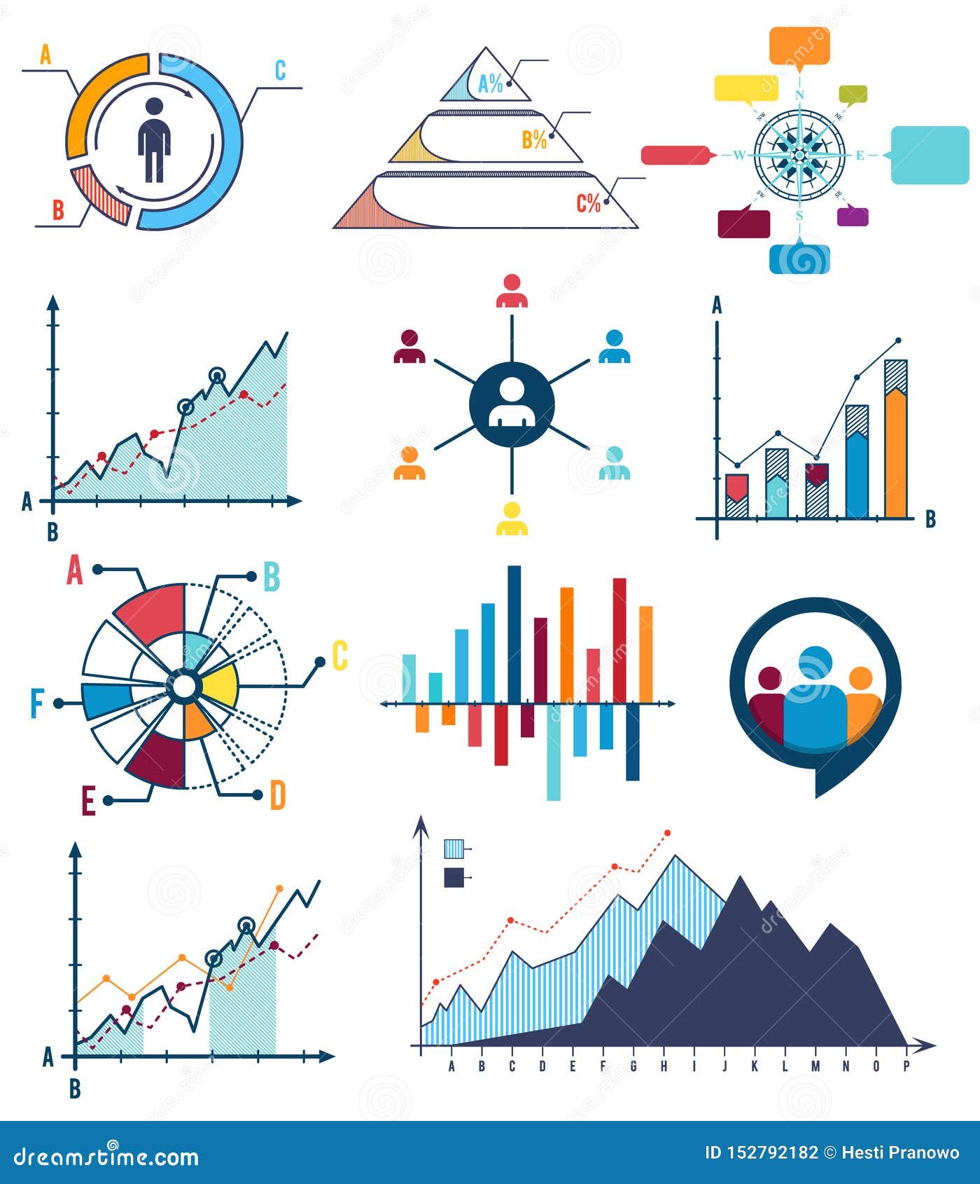 white infographic icons