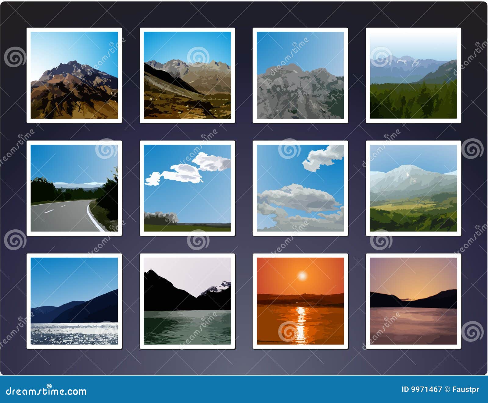 vector or raster for natural landscape vector or raster for natural landscape