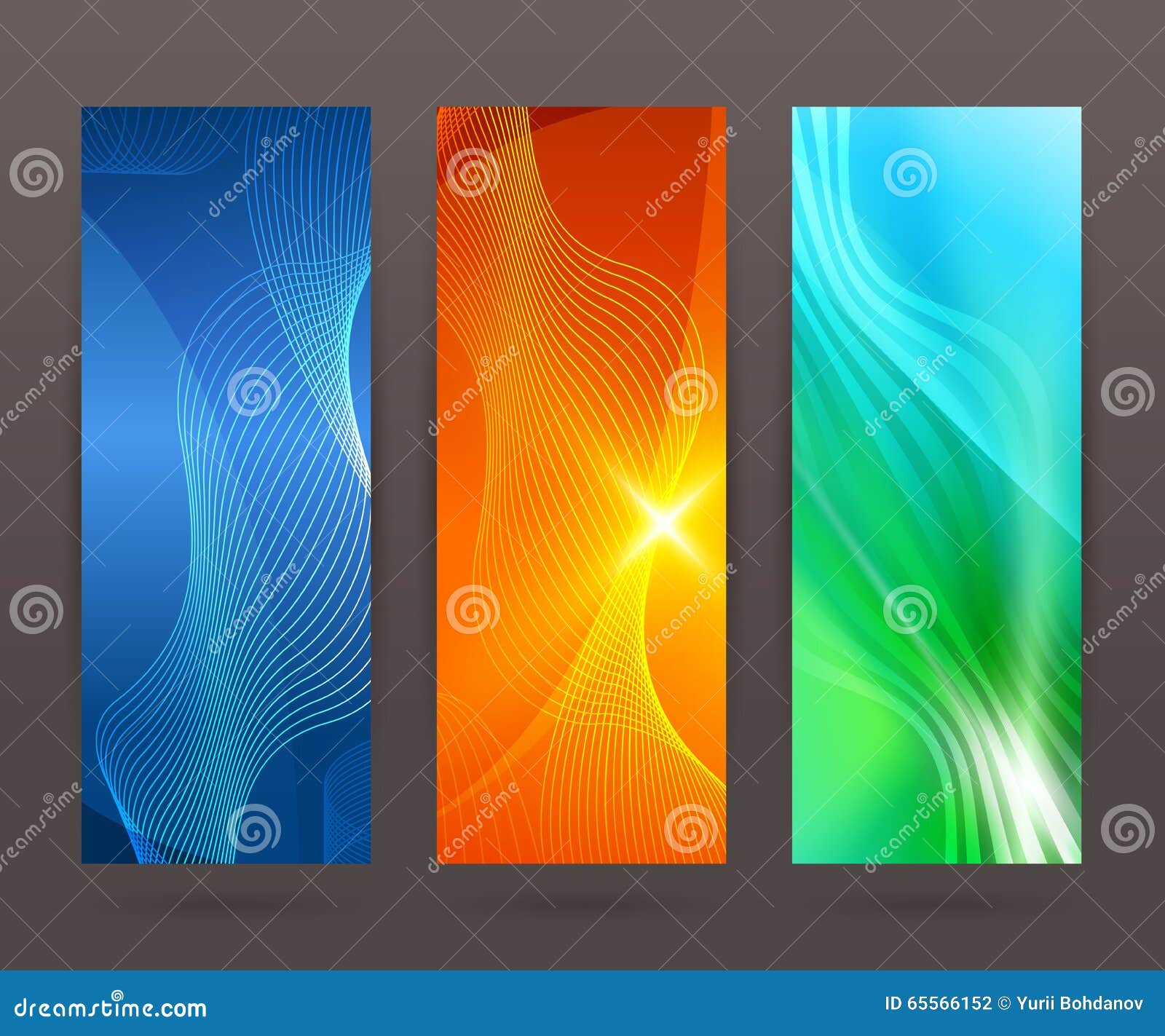 Set Vertical Banner Background Template Layout Flyer84 Stock Vector
