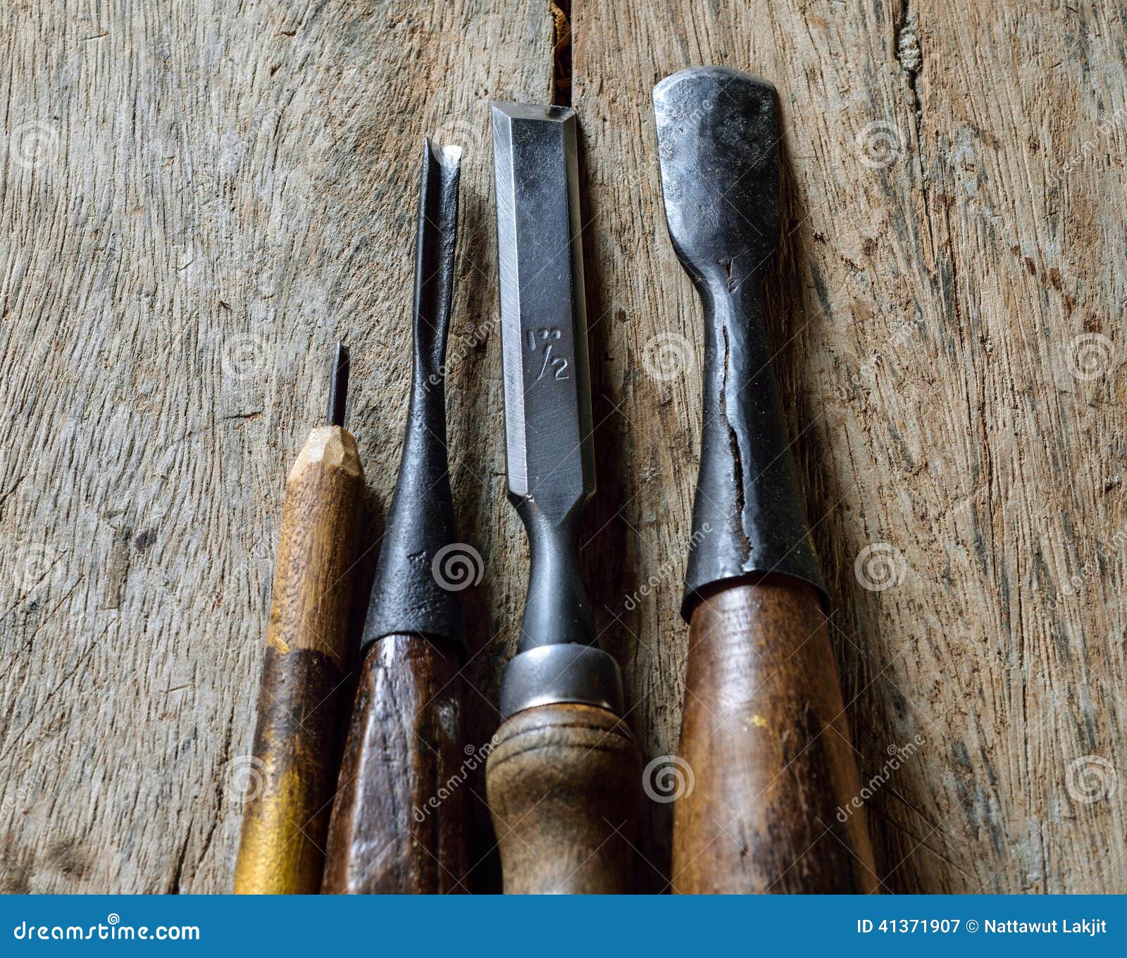 Set of vintage chisels stock image. Image of isolated 41371907