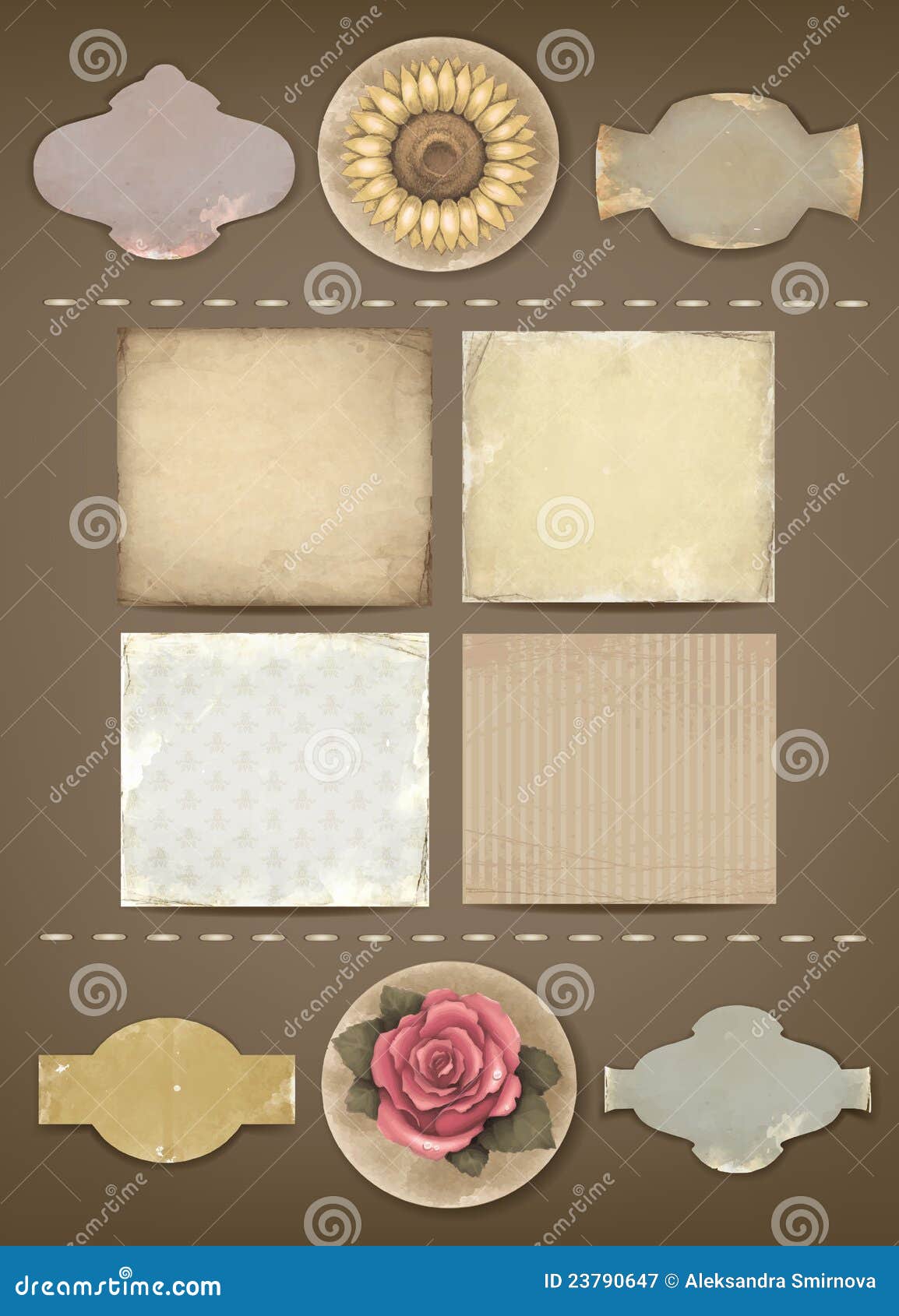 Scrapbook Papers Vintage Scrapbooking Paper Retro Scraps Pages And Old  Antique Album Papers Texture Vector Illustration Stock Illustration -  Download Image Now - iStock