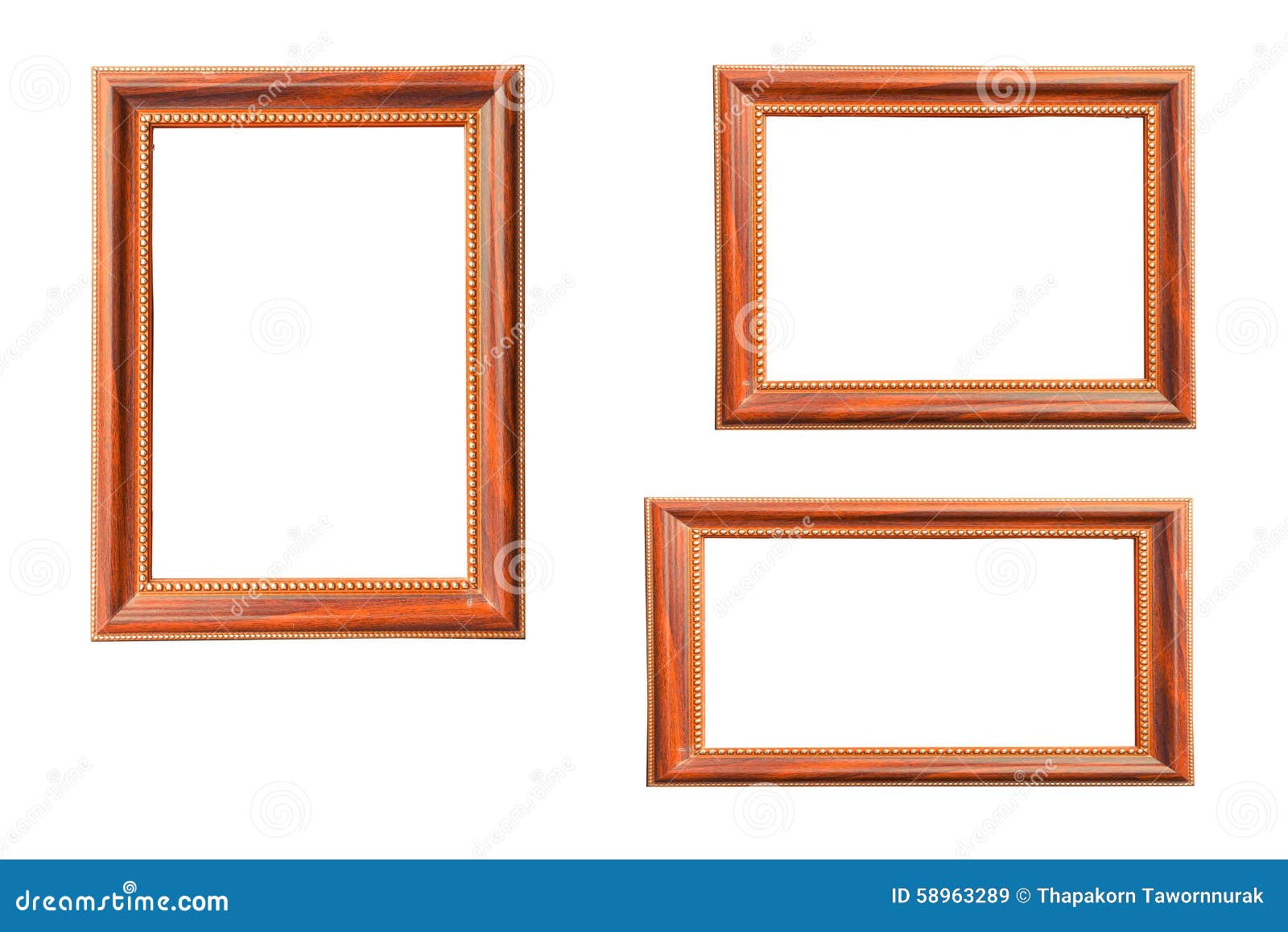 Set Vintage picture frame stock image. Image of decoration 58963289