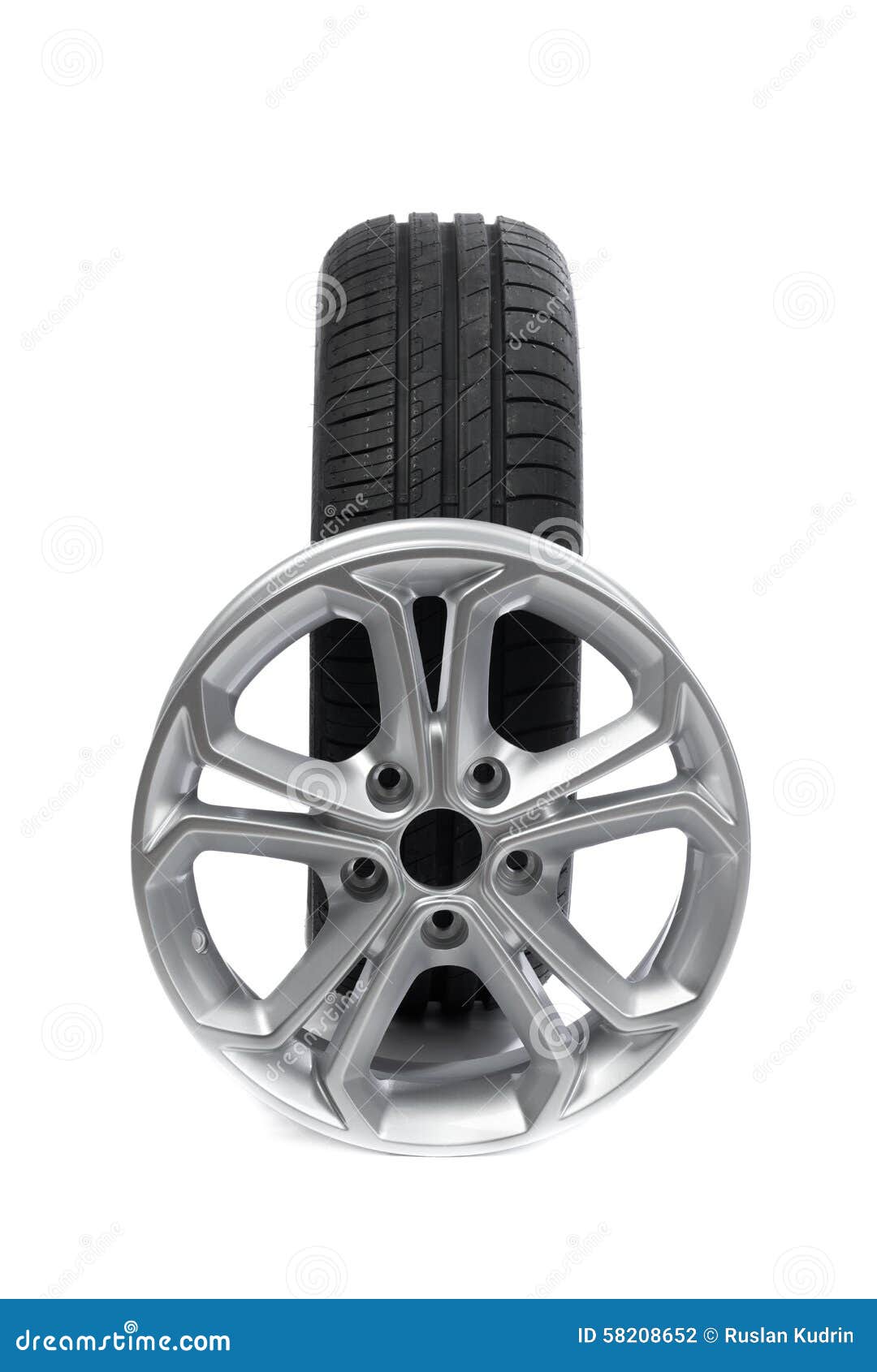 Set of Wheels and Tires for the Car. Stock Photo Image of race