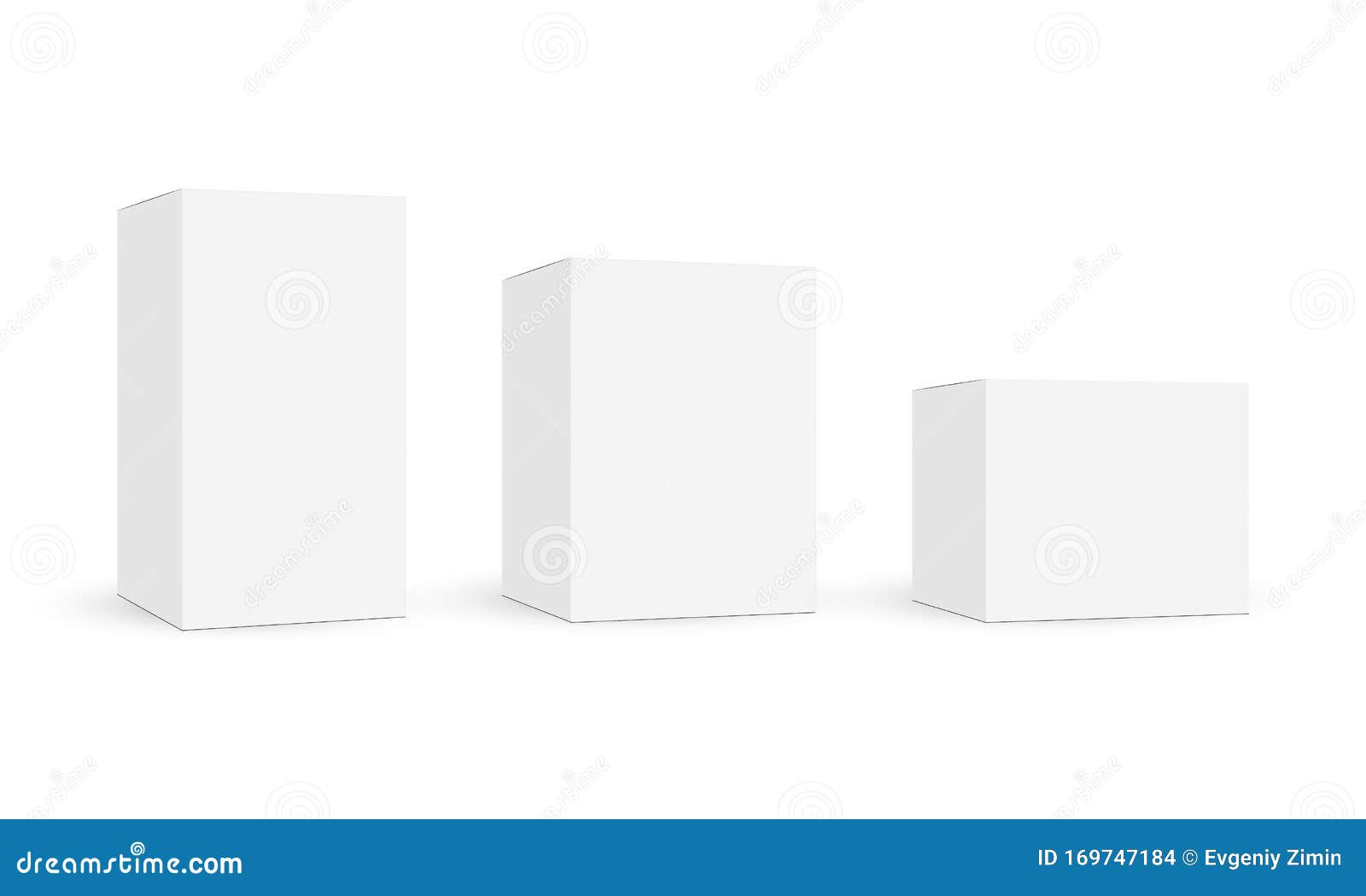 Download Set Of White Cardboard Boxes Mockups Stock Illustration ...