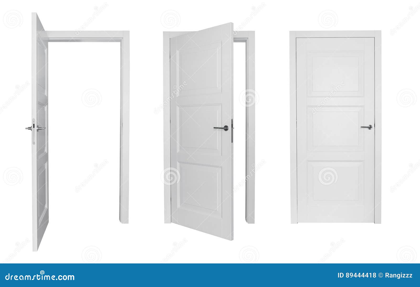 set of white doors