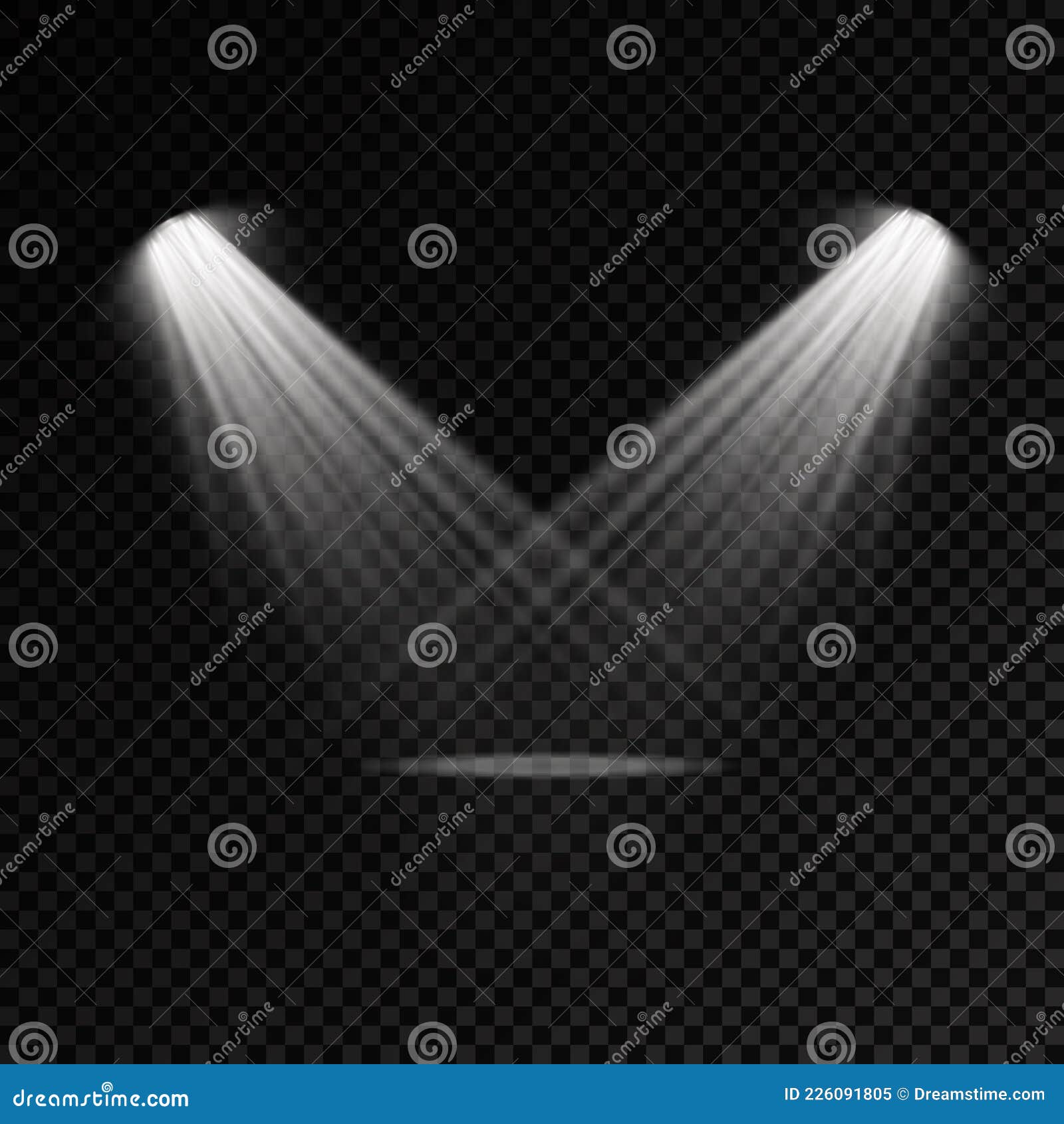 Collection Of Stage Lighting, Catwalk Or Platform, Transparent Effects