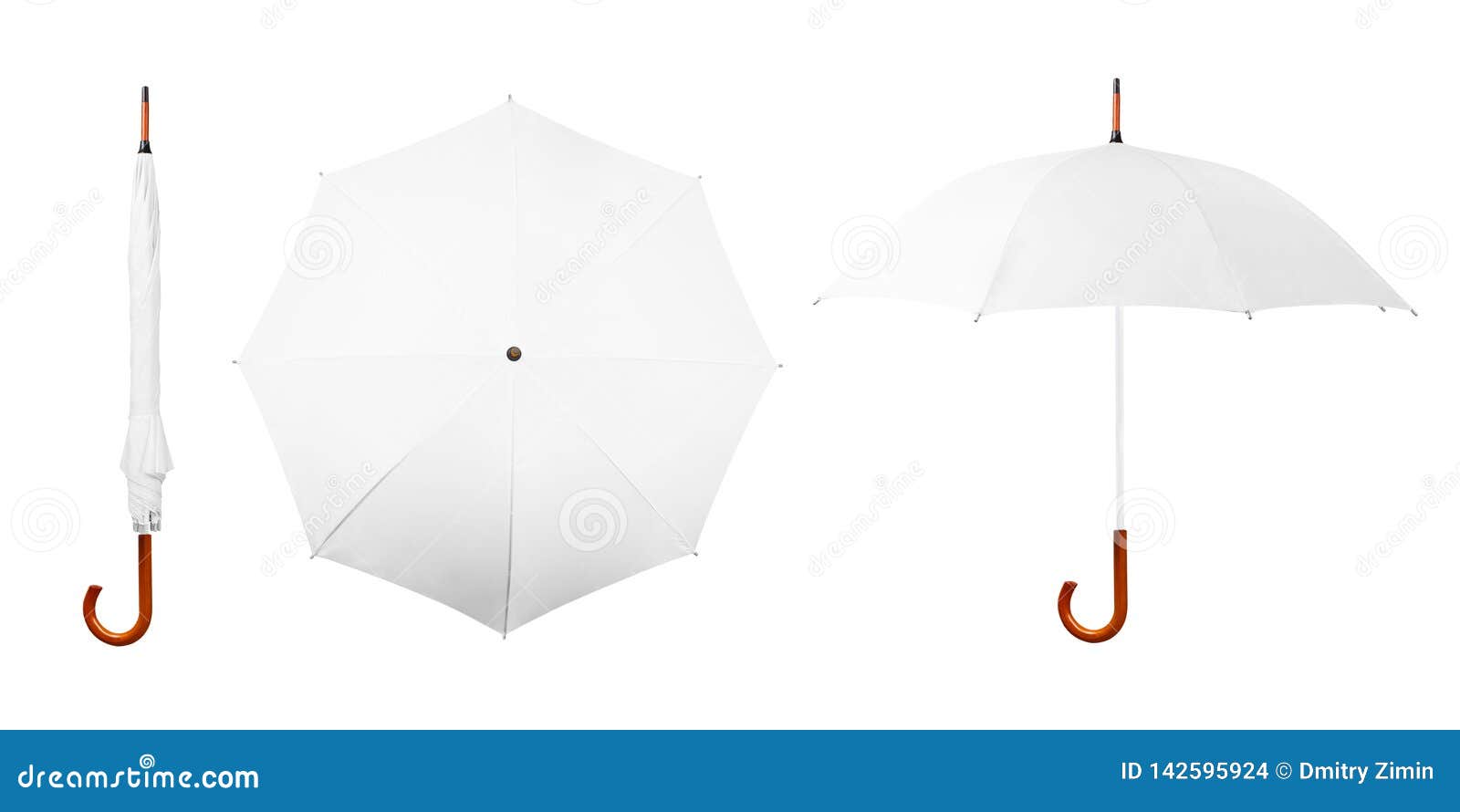 Download Set Of White Umbrellas Isolated On White Background ...